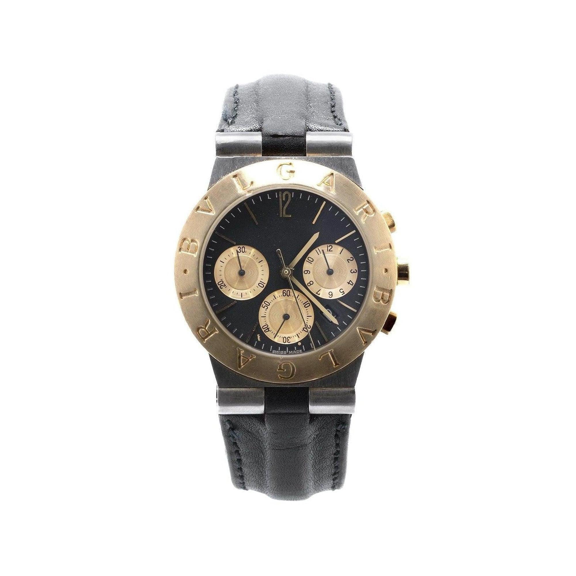 BVLGARI Two-Tone Diagono Chronograph Watch