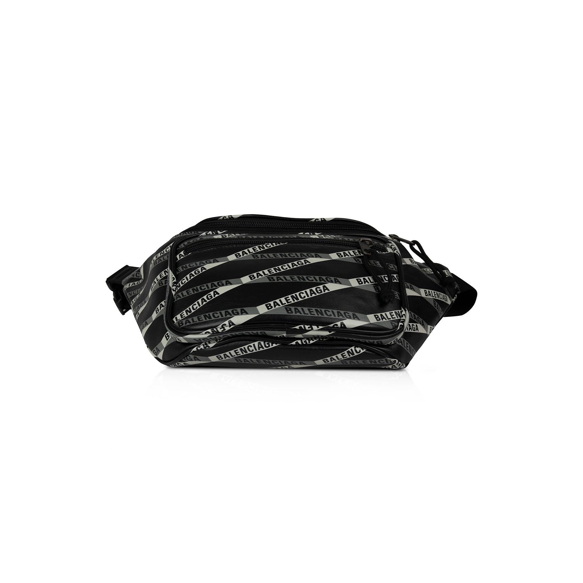 Balenciaga Allover Logo Explorer Belt Bag