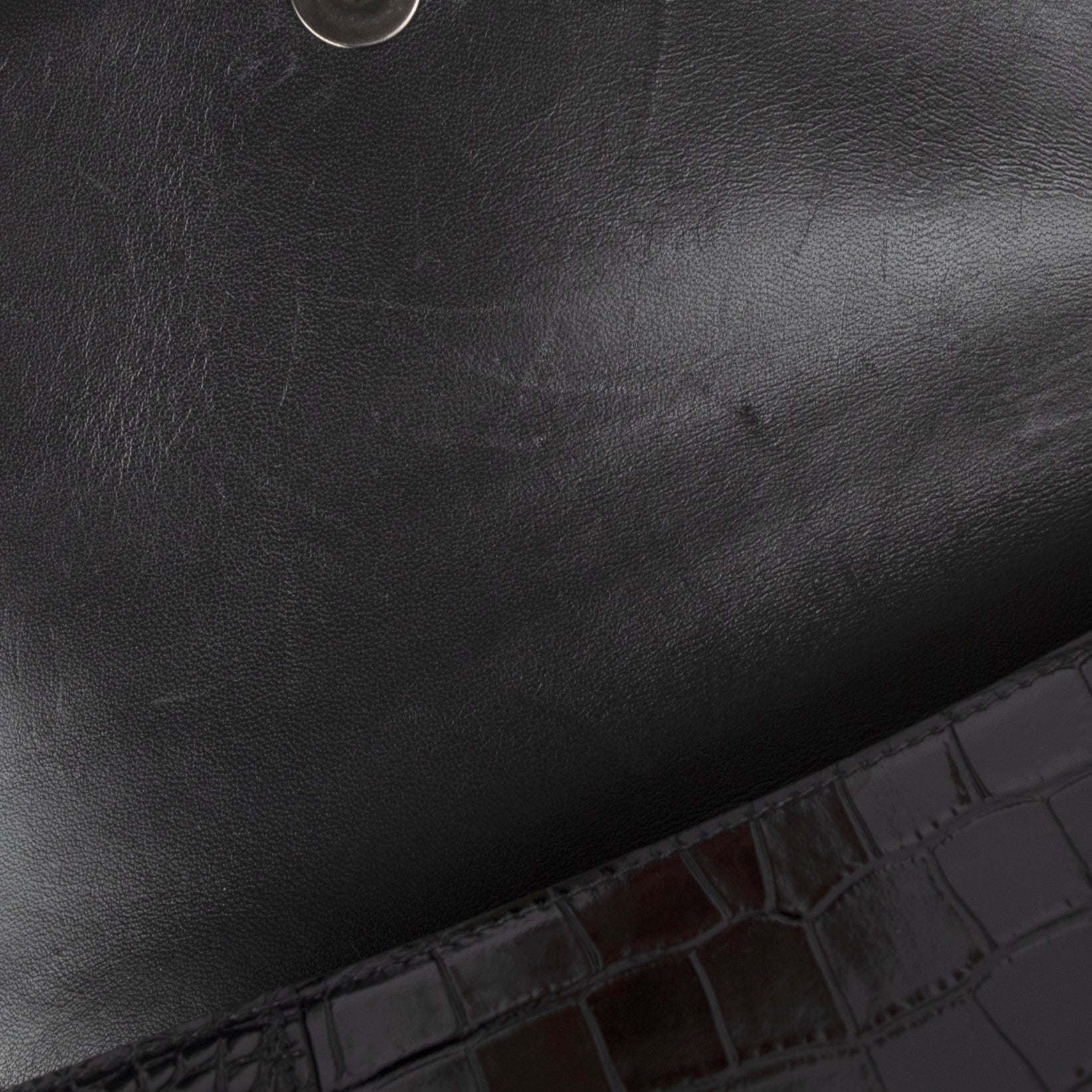 Balenciaga Croc-Embossed Hourglass Medium Top Handle Bag