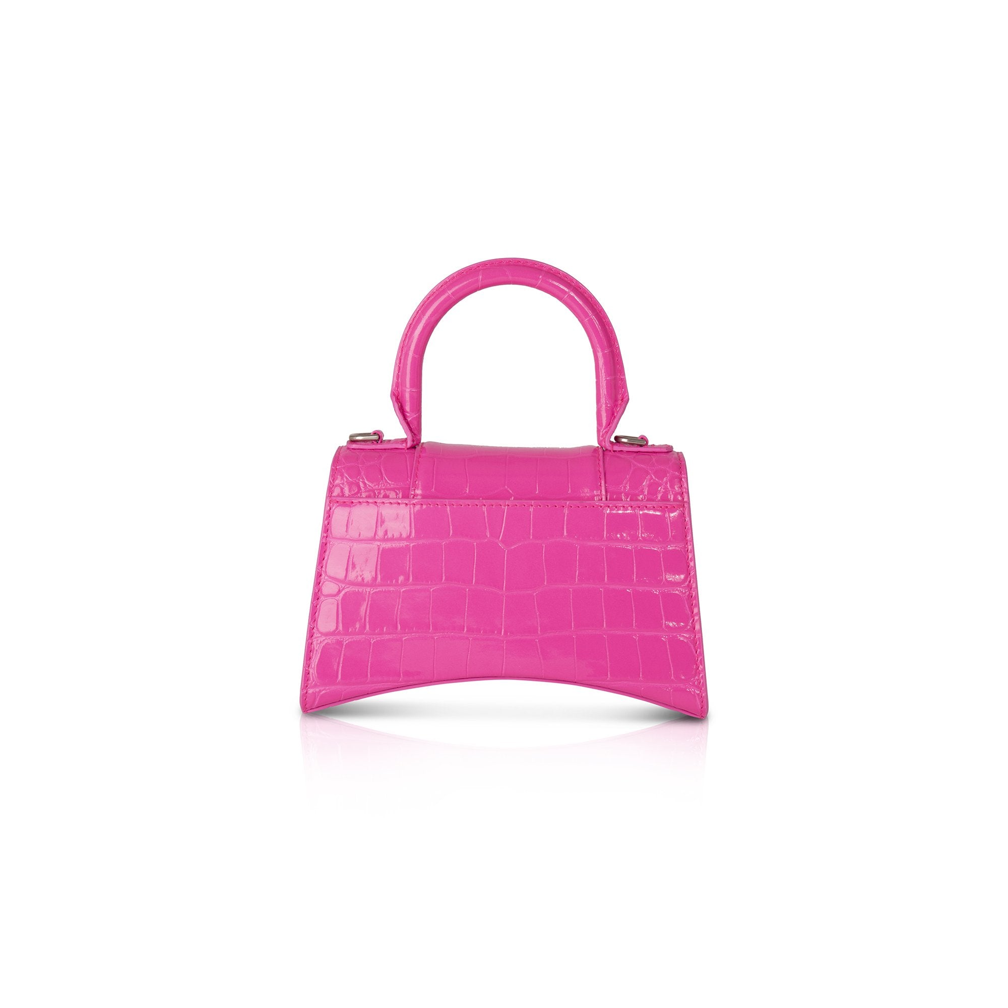 Balenciaga Croc-Embossed Hourglass XS Top Handle Bag