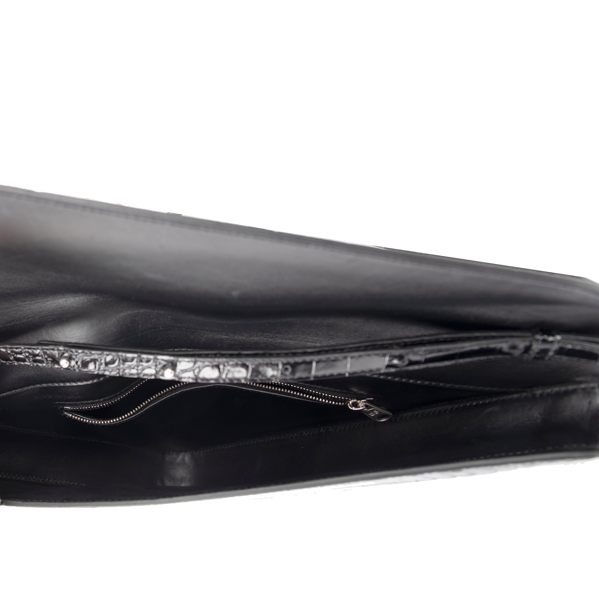 Balenciaga Croc-Embossed Triangle Bag