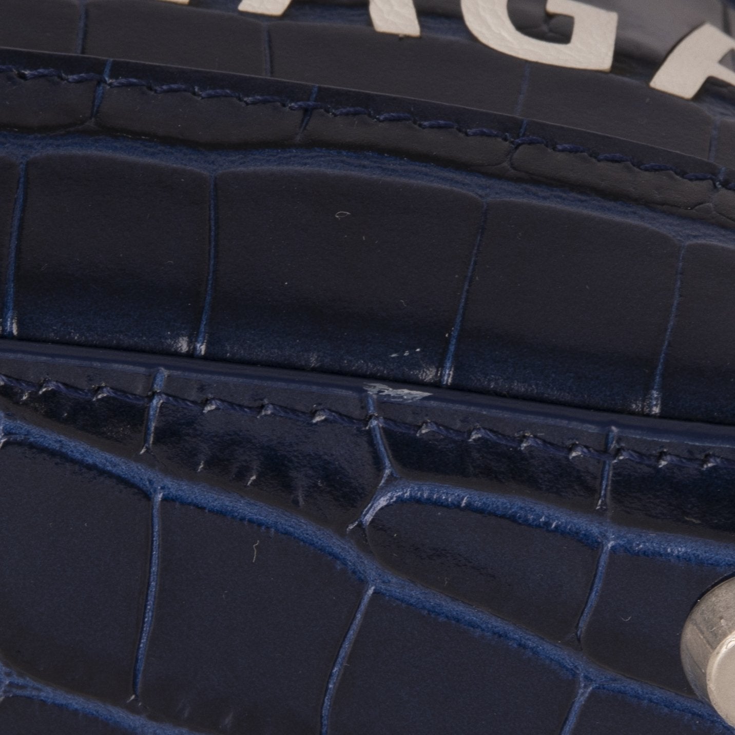 Balenciaga Croc Embossed Ville XXS Top Handle Bag