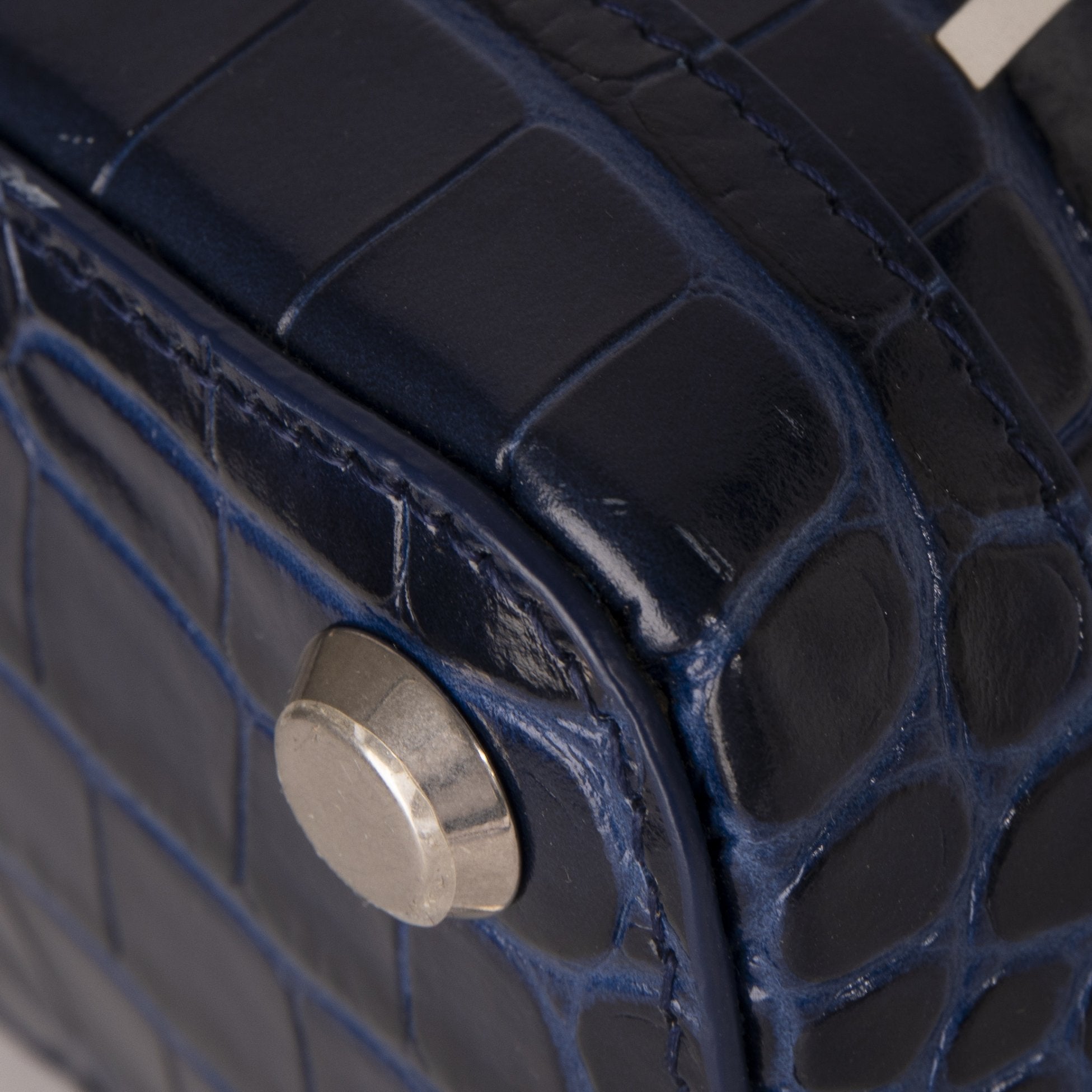 Balenciaga Croc Embossed Ville XXS Top Handle Bag