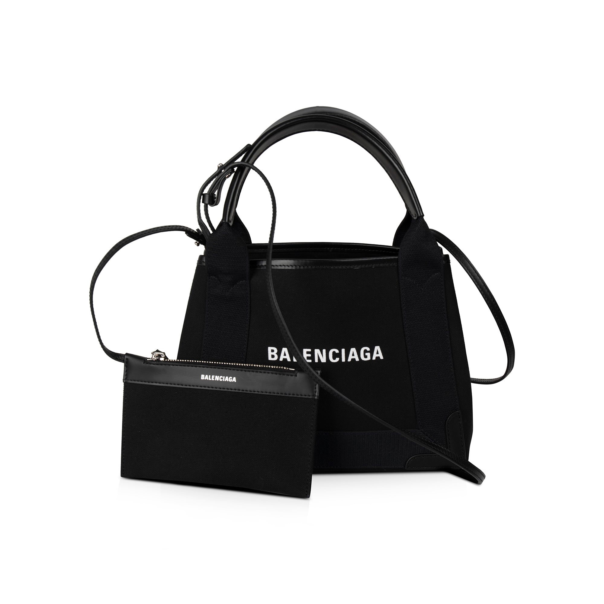 バレンシアガ　ロゴデザインバッグ Balenciaga Logo Print Cabas XS – OLIVER'S