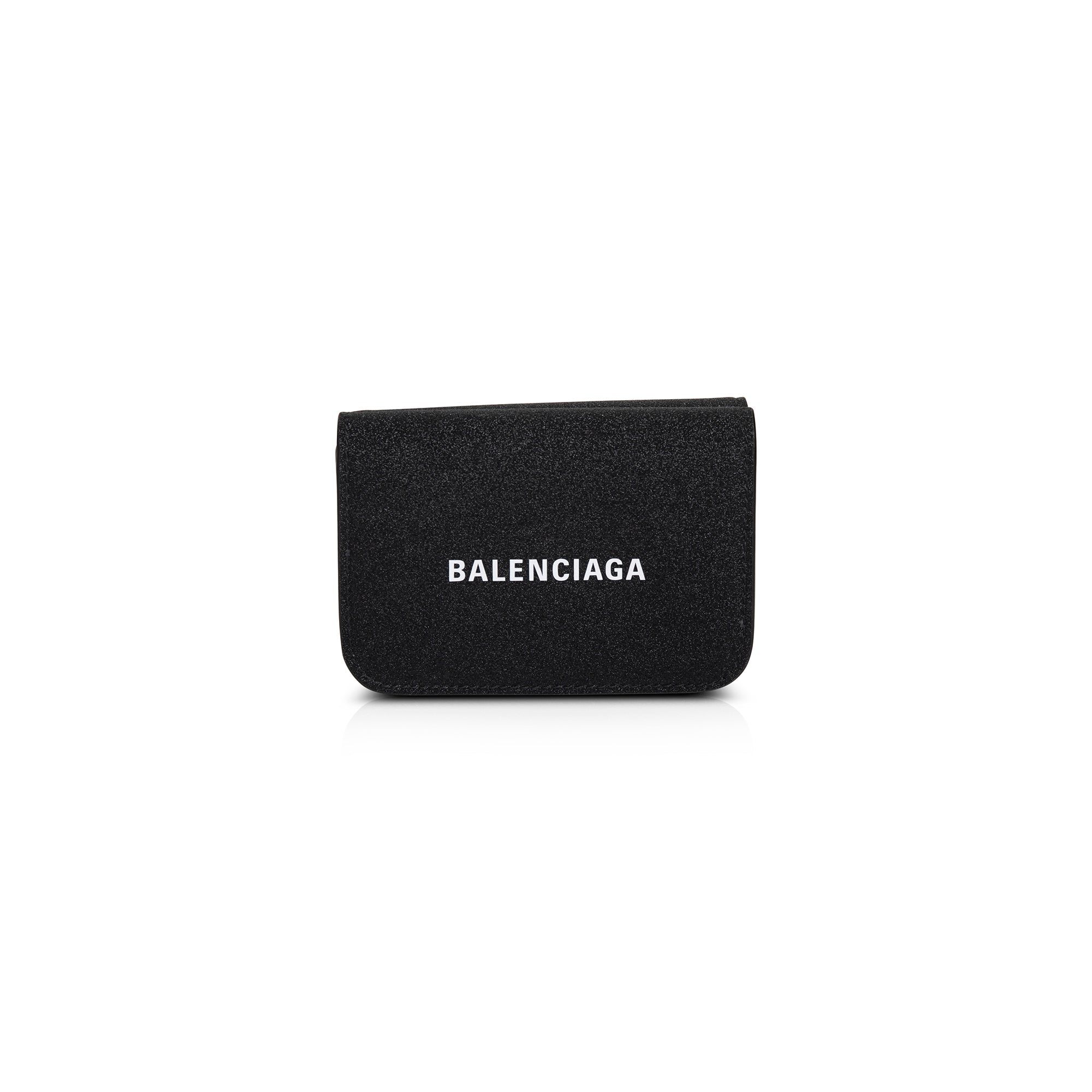 Balenciaga Mini Cash Glitter Wallet w/ Box