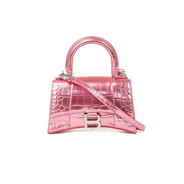 Balenciaga-Pink-Metallic-Croc-