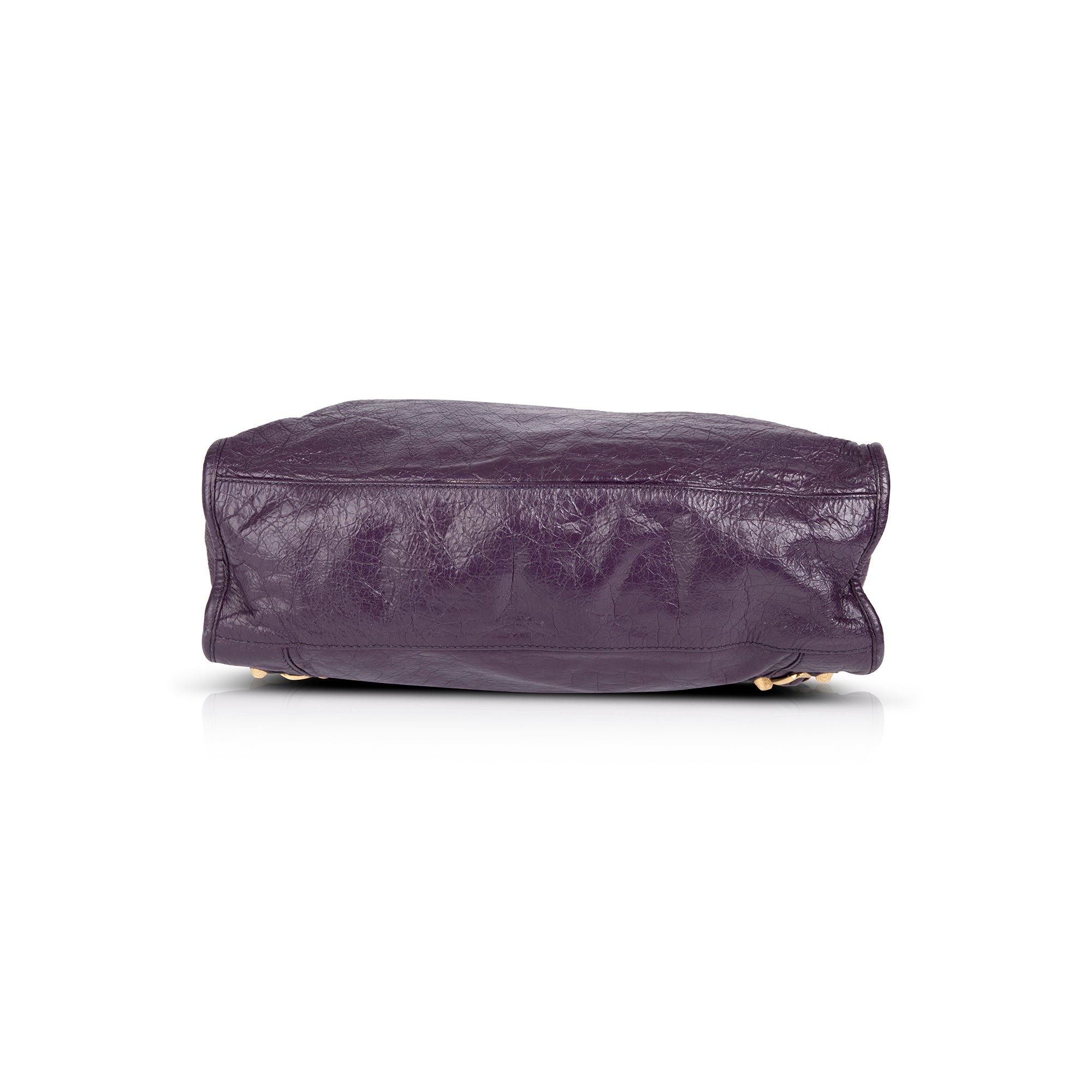 Balenciaga Purple Motocross Classic City Bag
