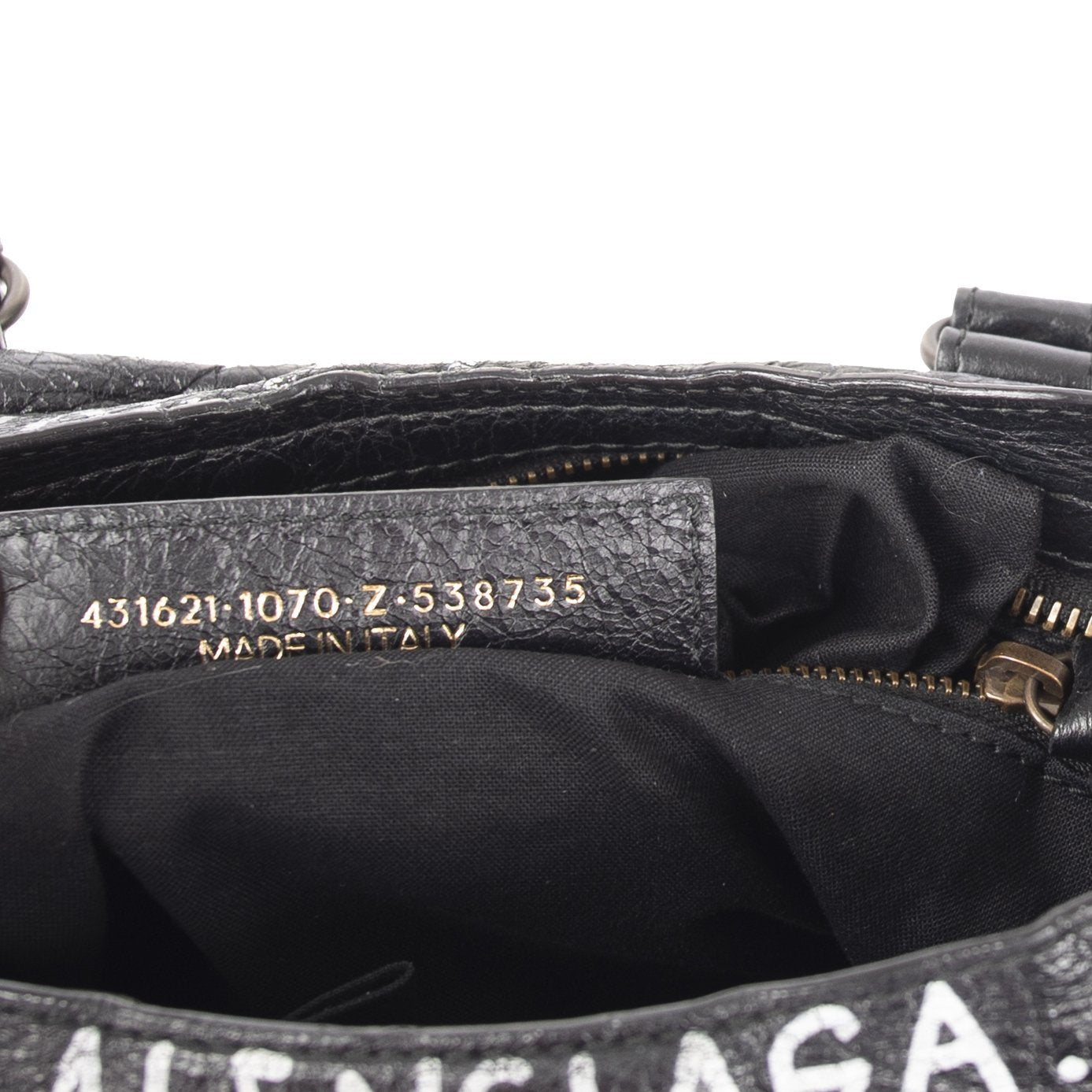 Balenciaga Small Graffiti Motocross Classic City Bag