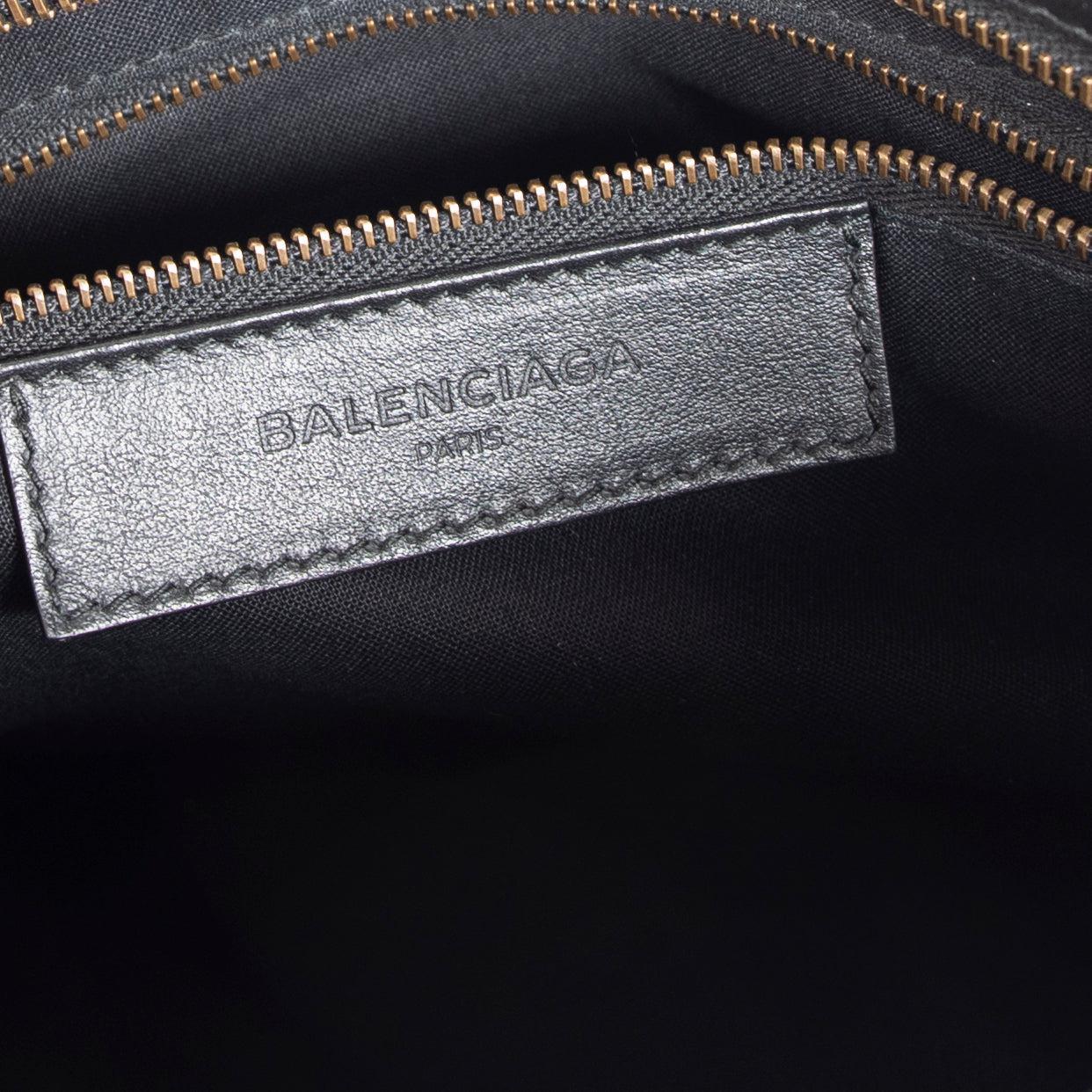 Balenciaga Small Motocross Classic Logo City Bag
