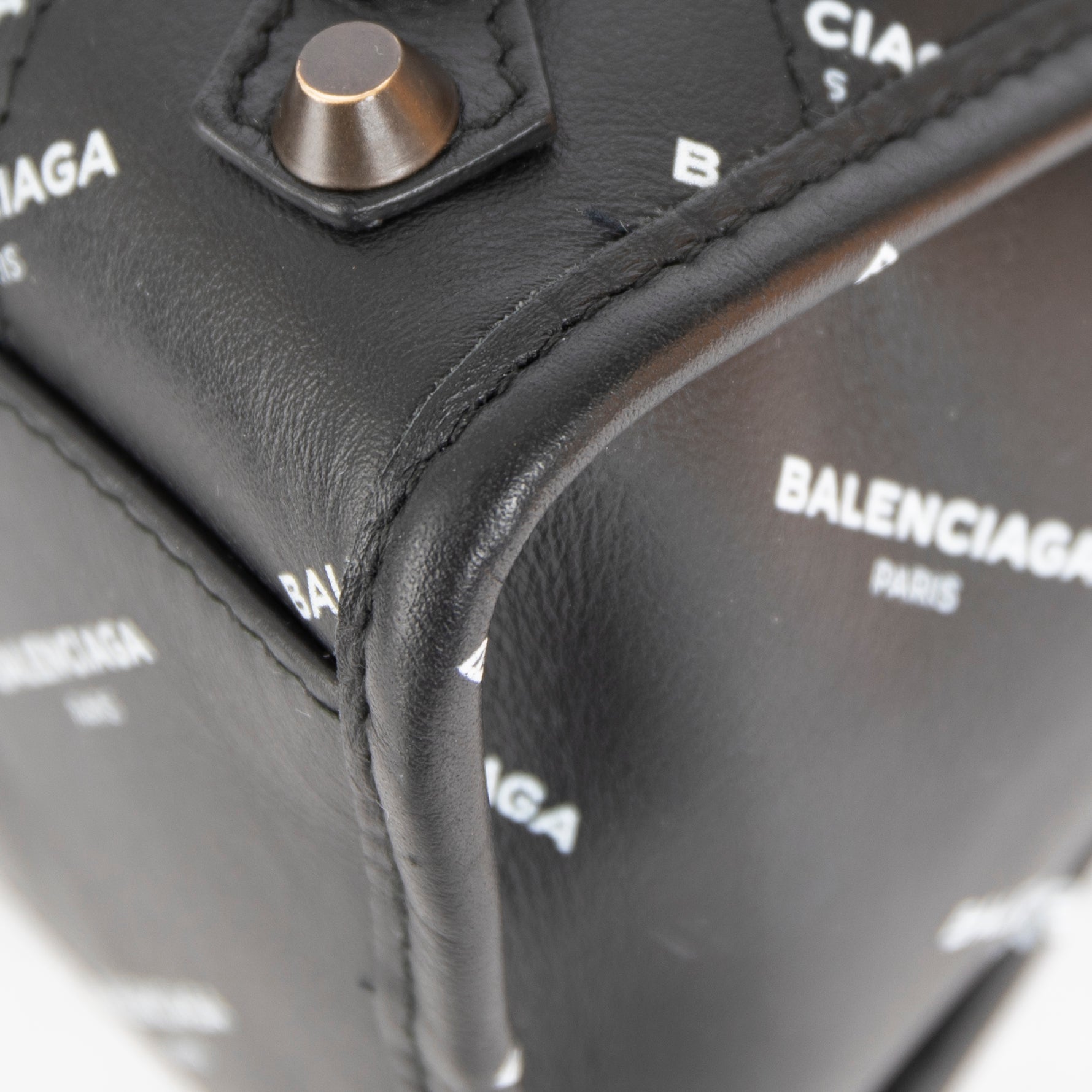 Balenciaga Small Motocross Classic Logo City Bag