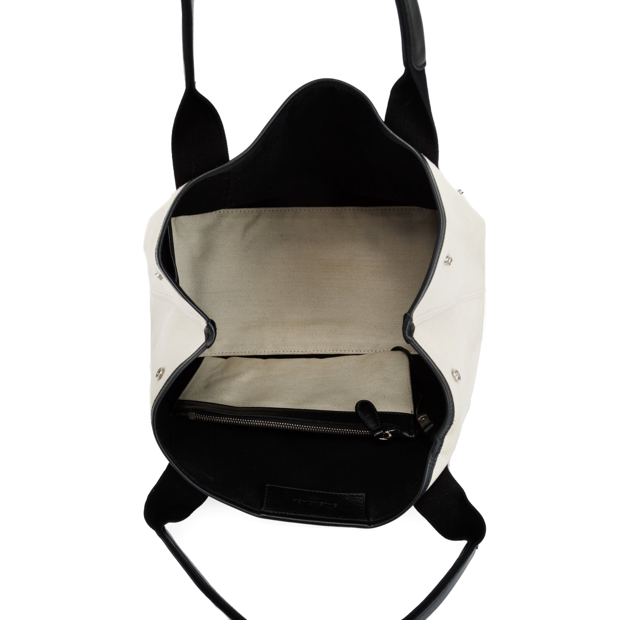 Balenciaga Small Navy Cabas Tote w/ Pouch