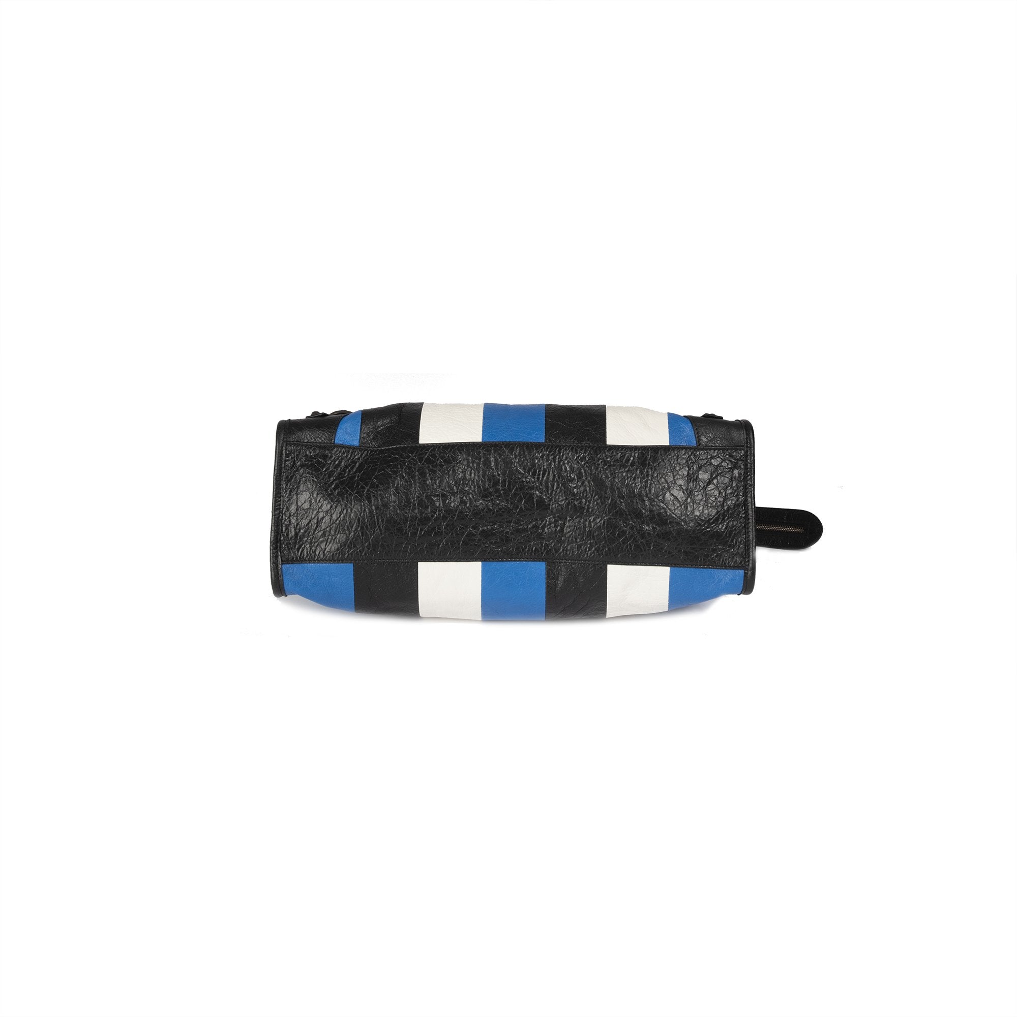 Balenciaga Striped Motocross Classic City Bag