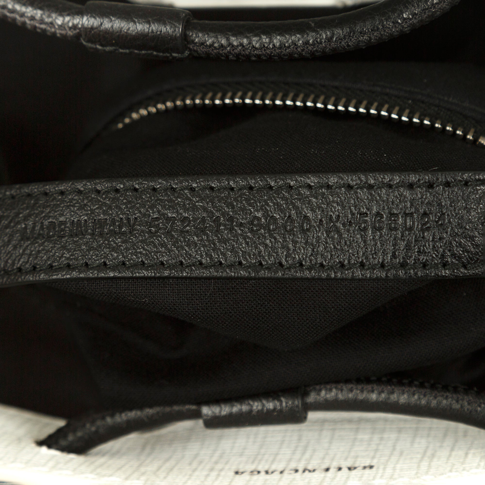 Balenciaga XXS Logo Leather Shopping Tote