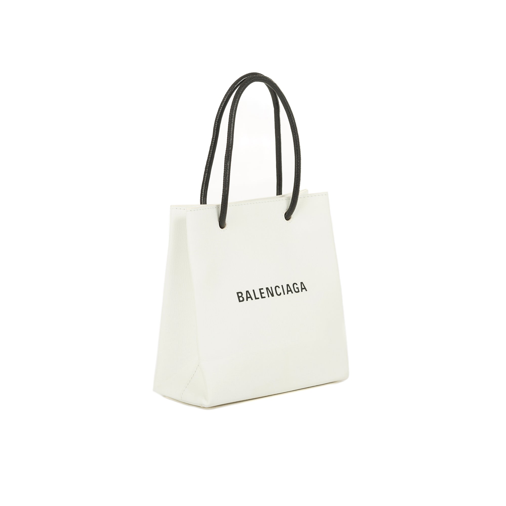 Balenciaga XXS Logo Leather Shopping Tote