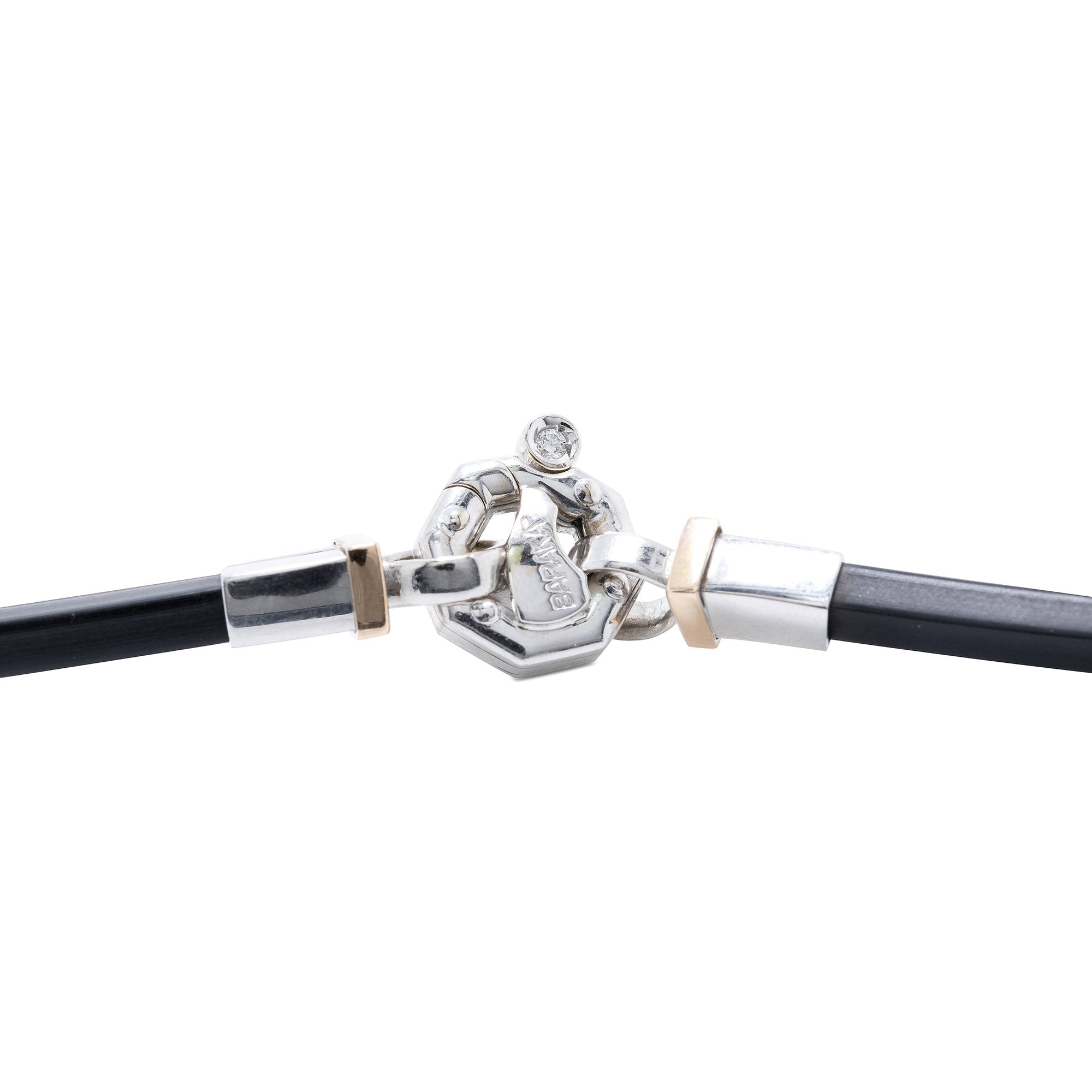 Baraka Two-Tone Gold and Rubber Necklace