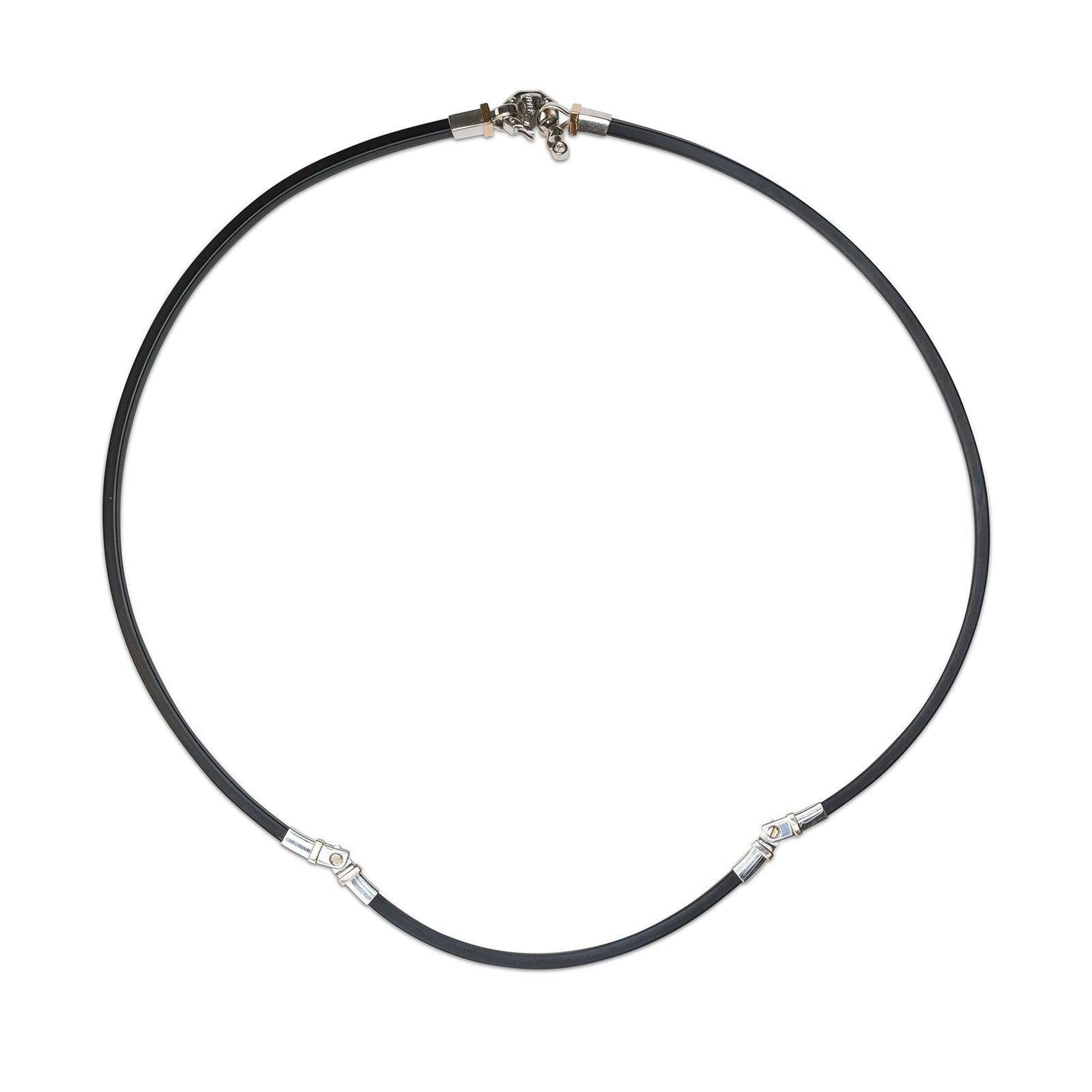 Baraka Two-Tone Gold and Rubber Necklace
