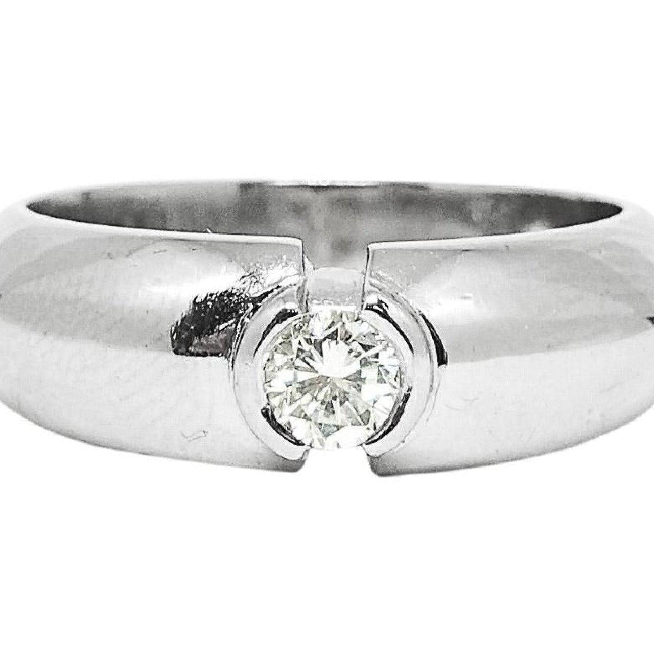 Bezel Set Diamond Solitaire Band