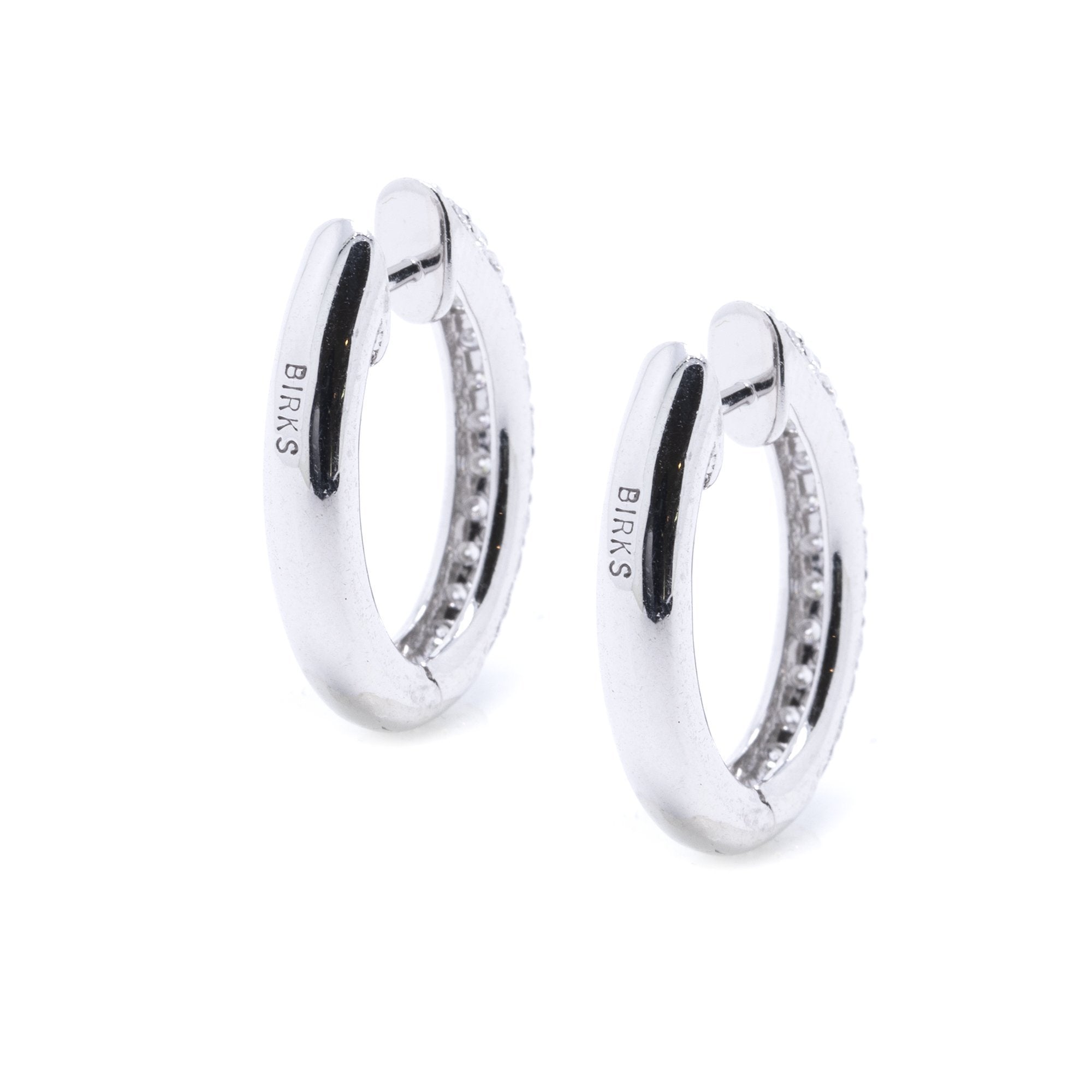 Birks Diamond Huggy Earrings