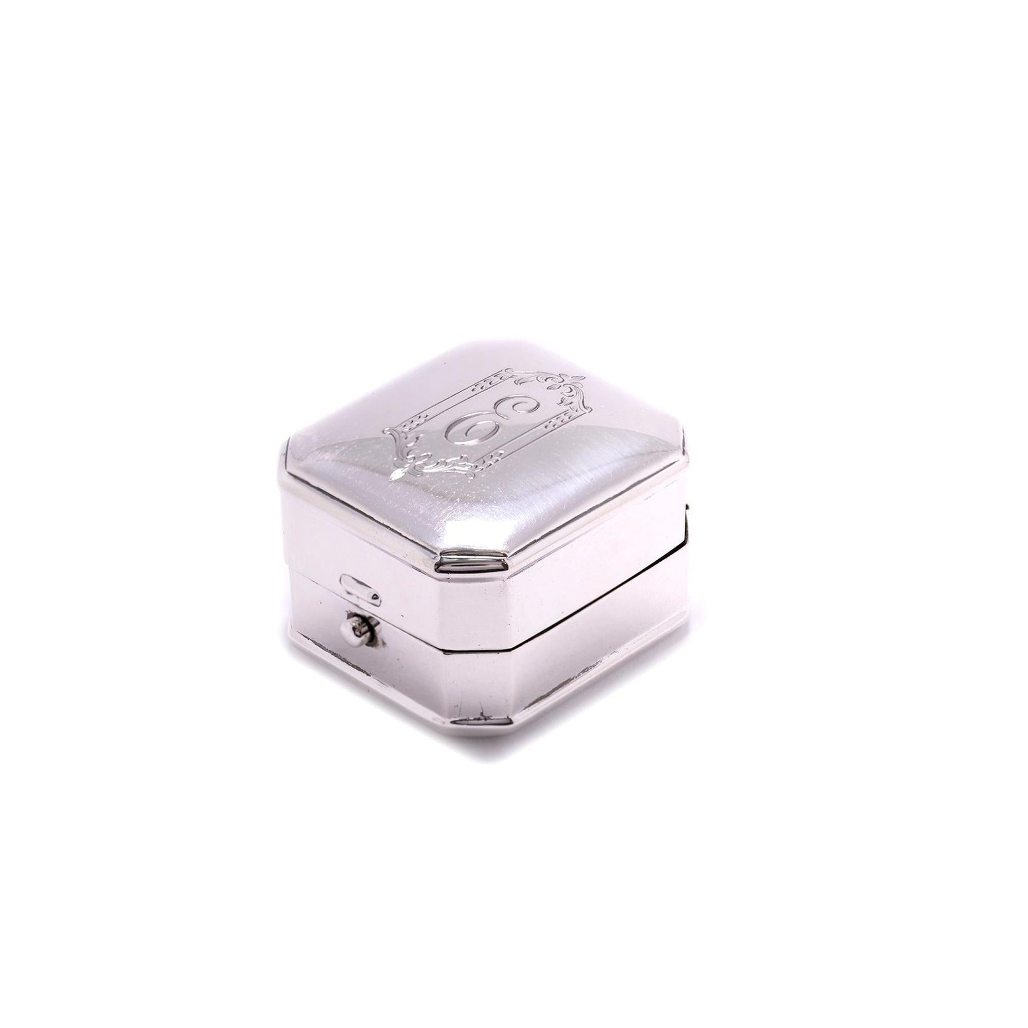 Birks Sterling Silver Ring Box