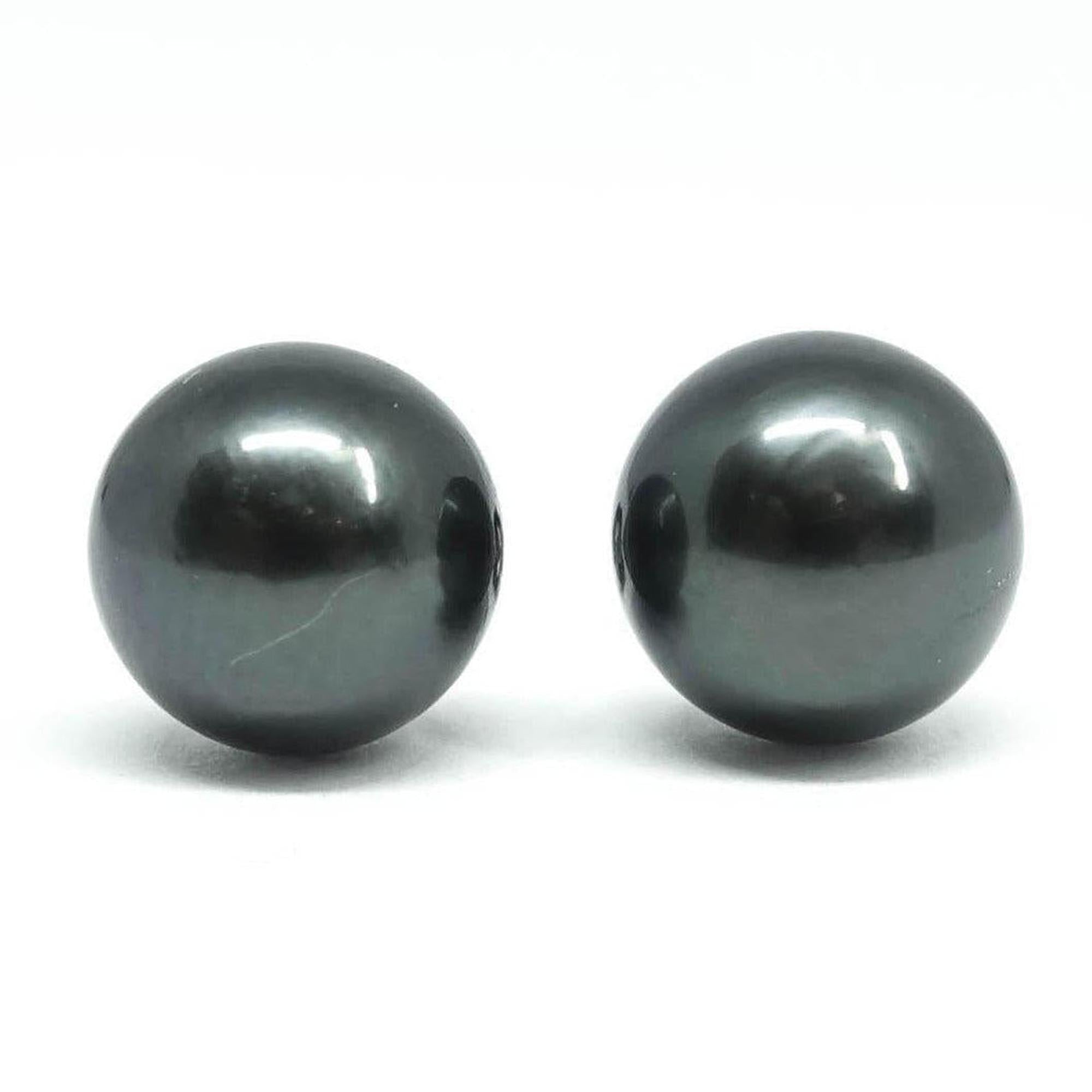 Birks Tahitian Pearl Stud Earrings