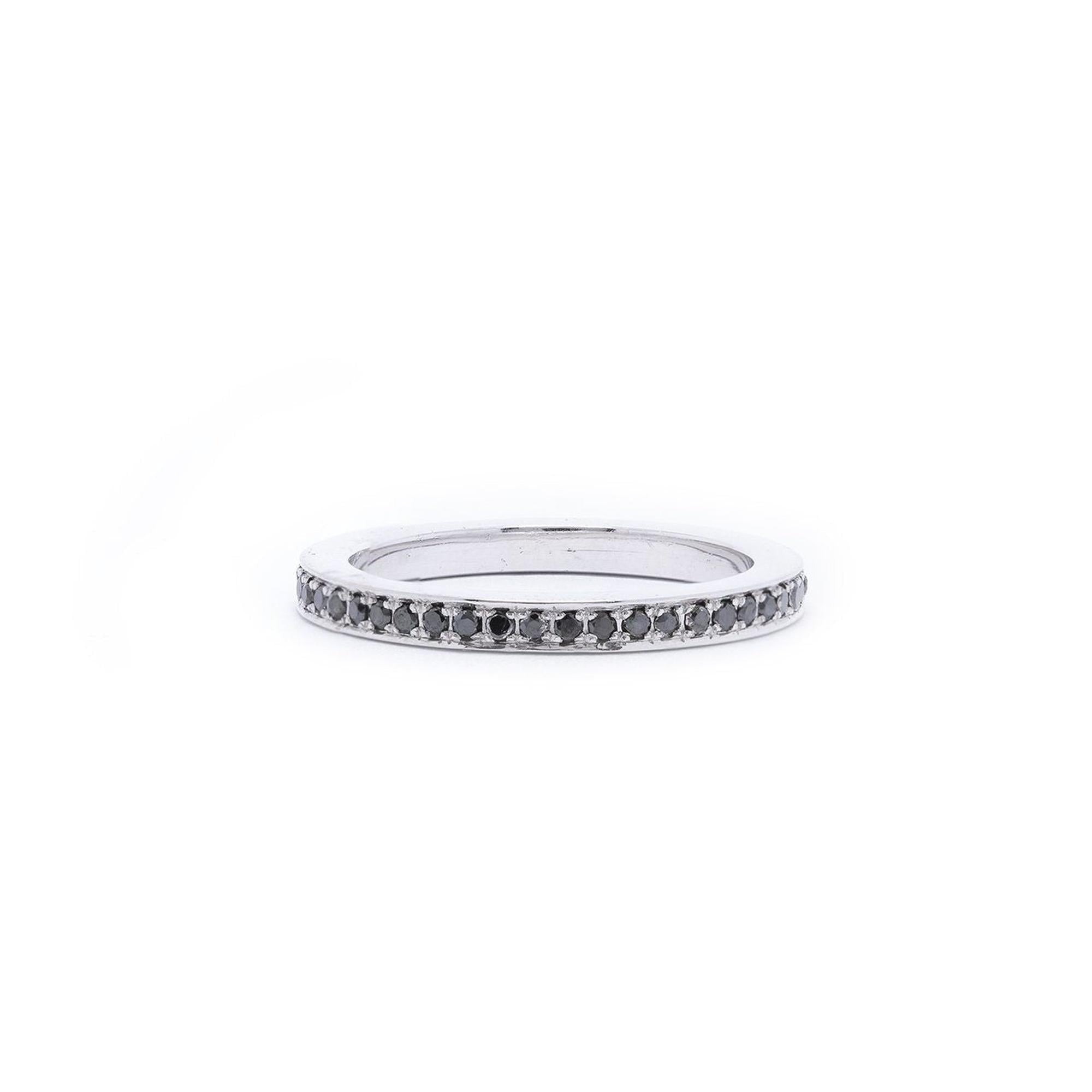 Black Diamond Eternity Band Ring
