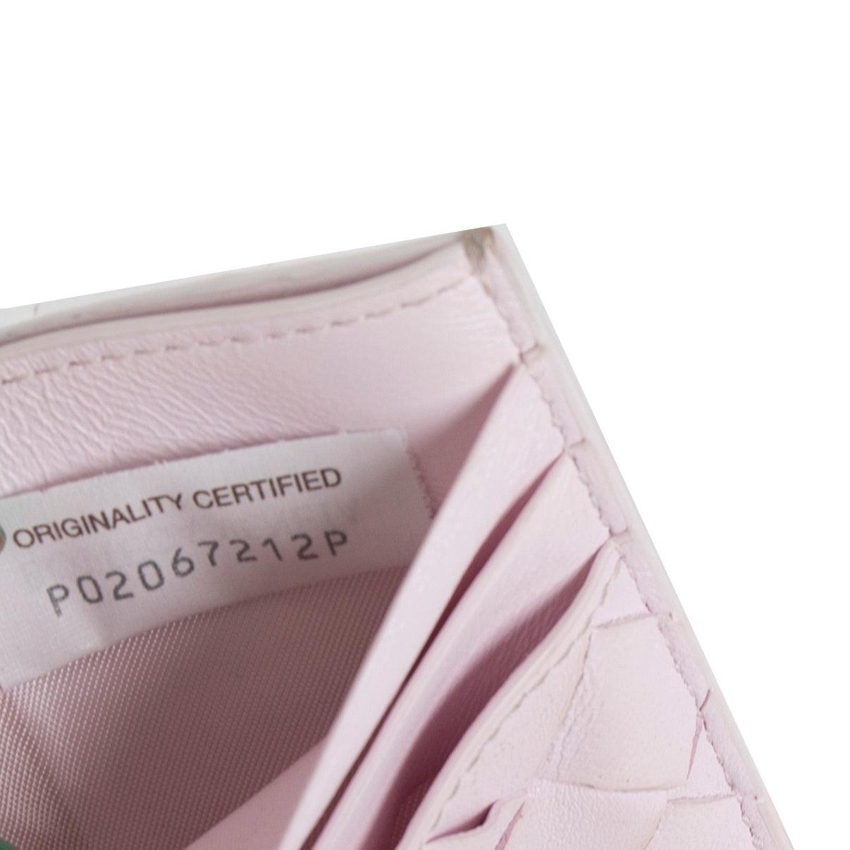 Bottega Veneta Intrecciato Leather Card Case w/ Box