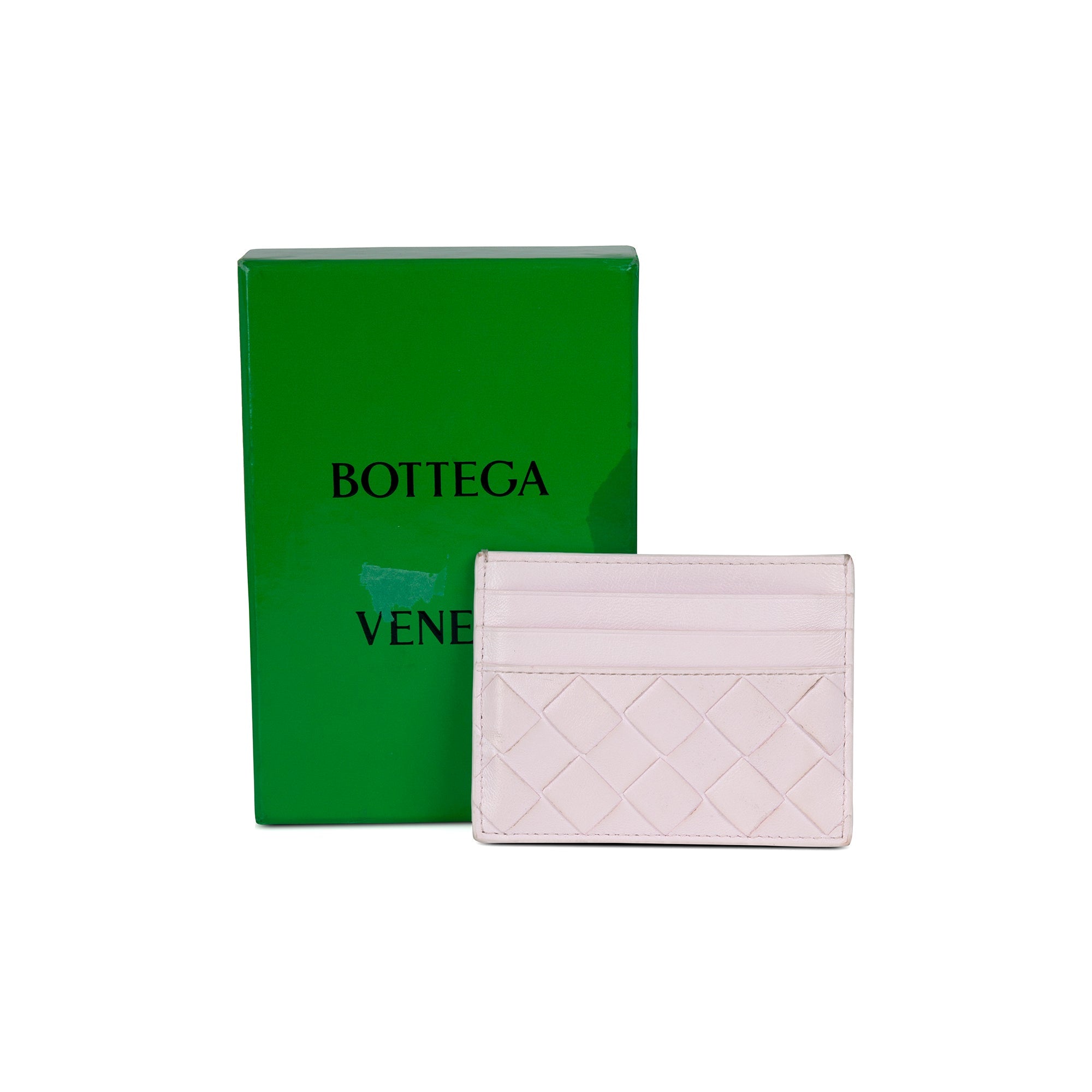 Bottega Veneta Intrecciato Leather Card Case w/ Box
