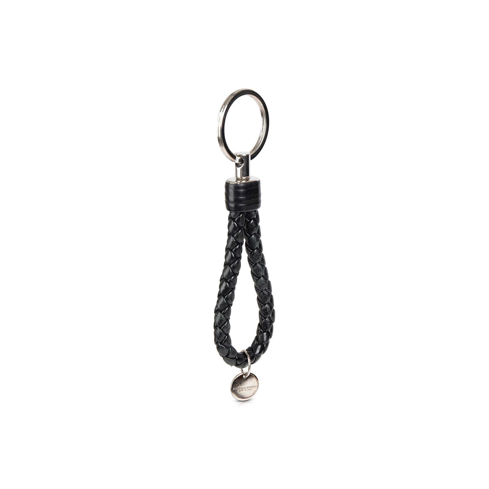 Bottega Veneta Intrecciato Leather Key Ring
