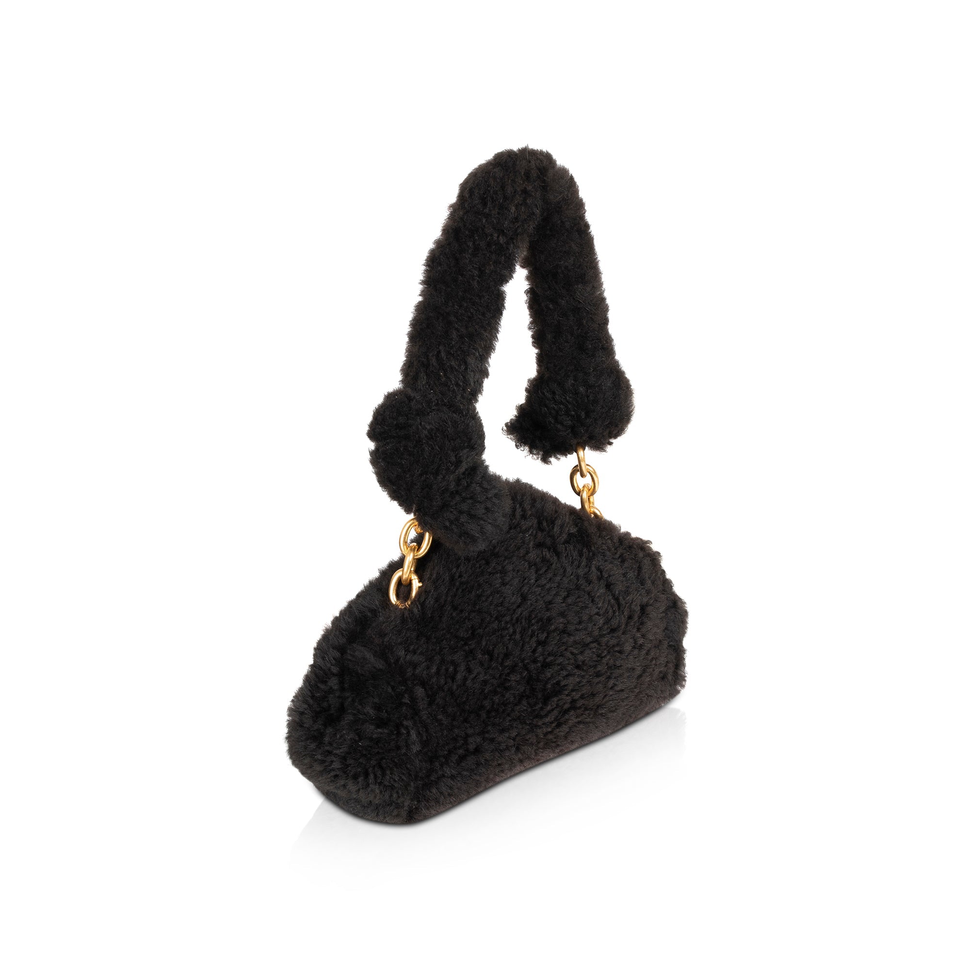 Bottega Veneta Shearling Tip clutch