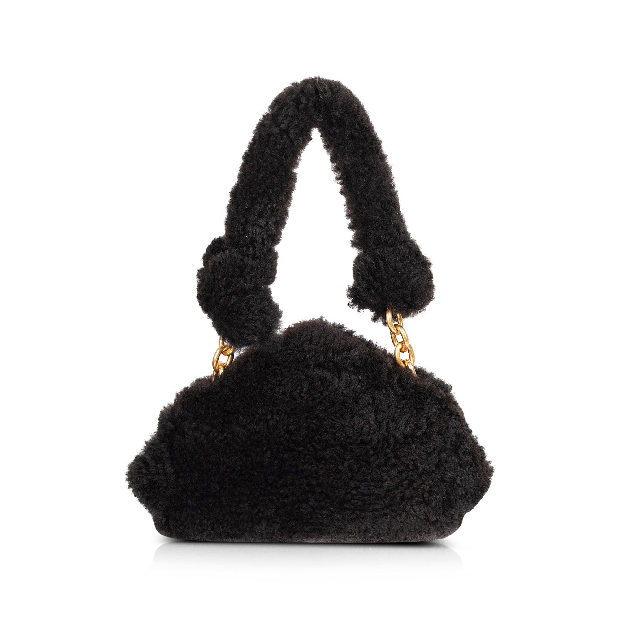 Bottega Veneta Shearling Tip clutch