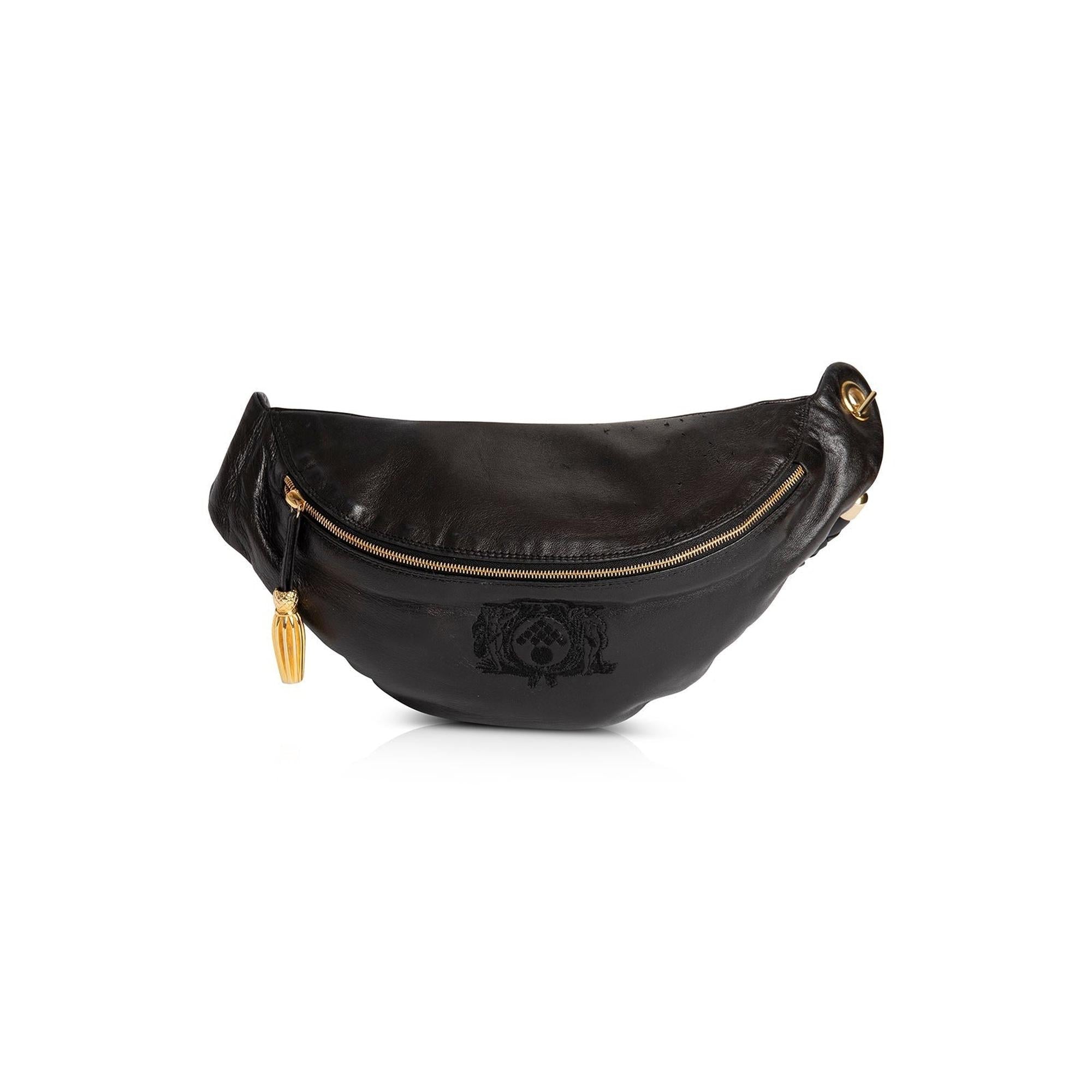Bottega Veneta Vintage Leather Chain-Link Waist Bag