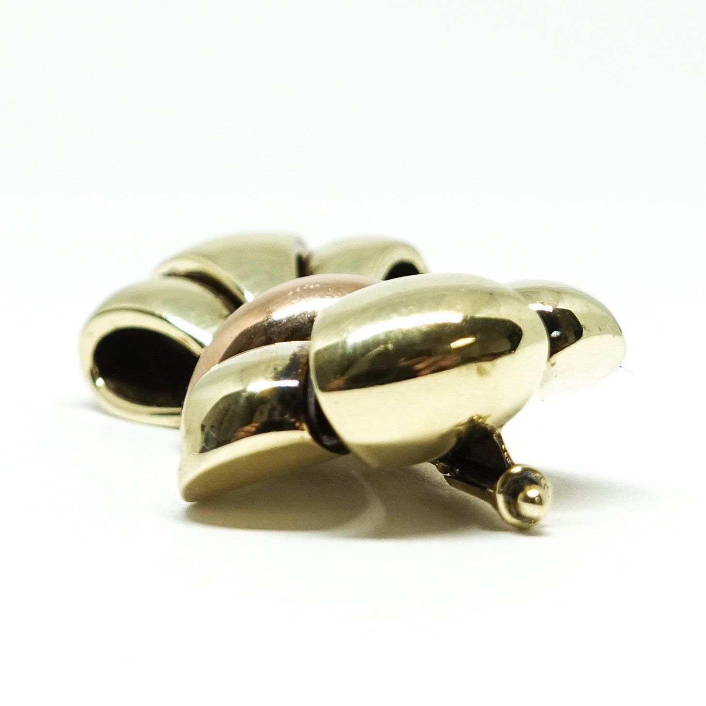 Bow Brooch in 14kt Yellow, Pink, and White Gold