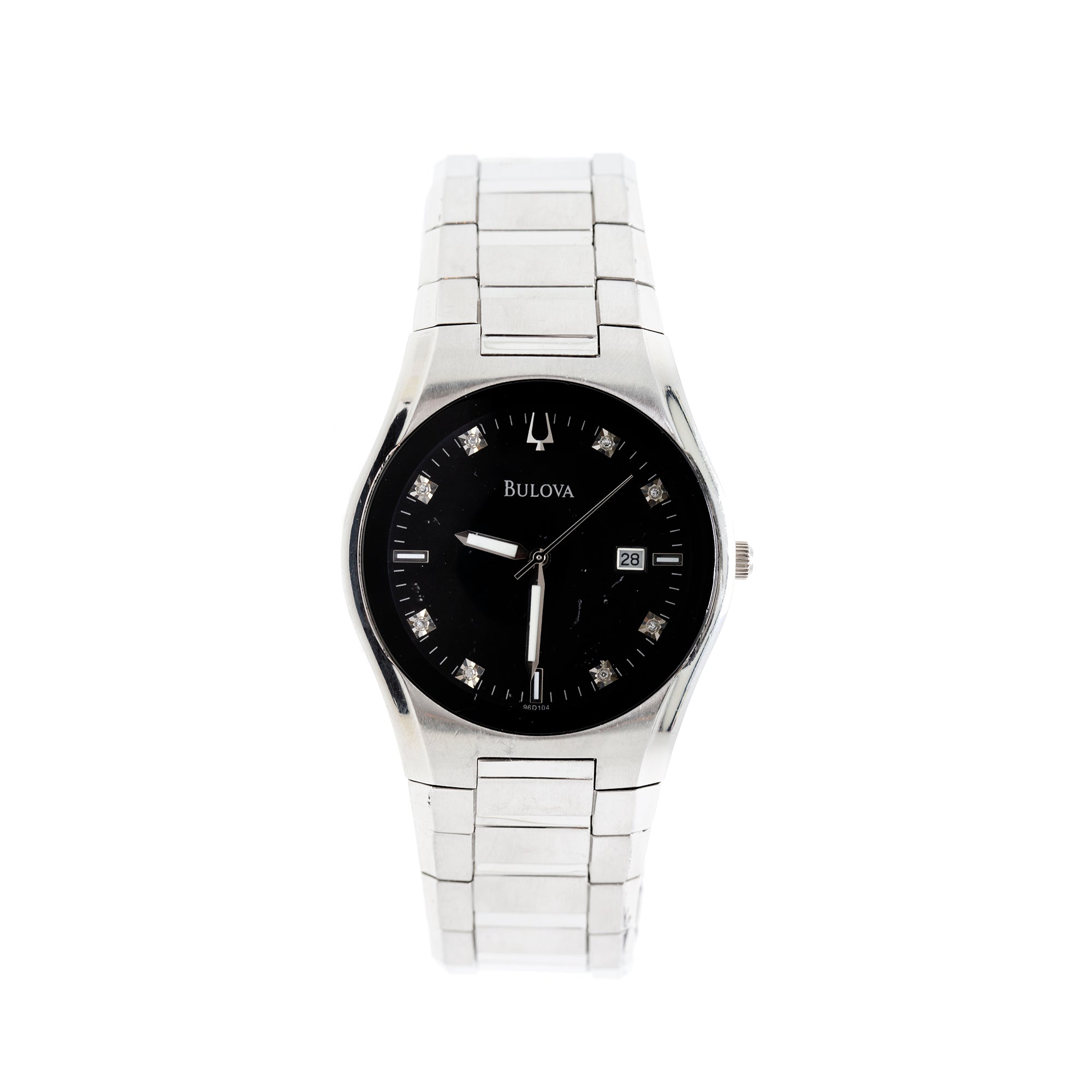 Bulova 40 mm Black Diamond Dial Watch