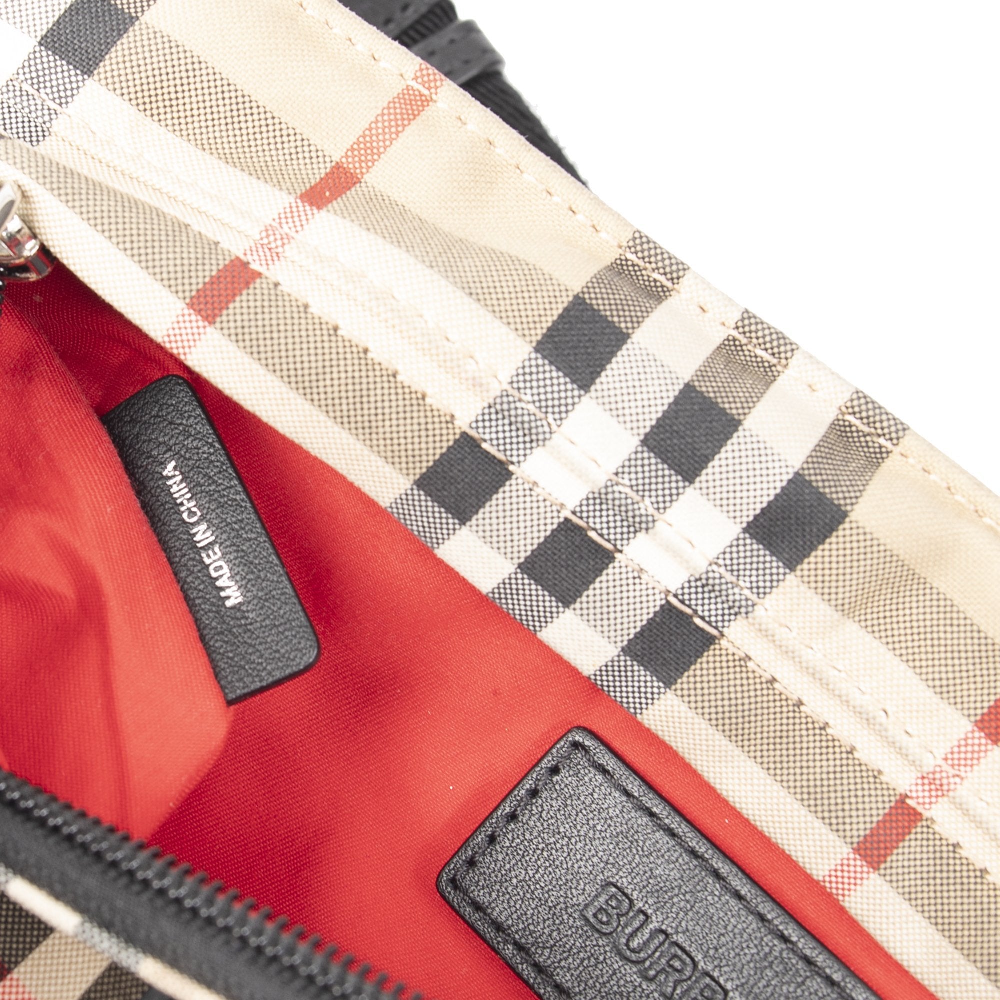 Burberry 2020 Logo Applique Vintage Check & Leather Bum Bag