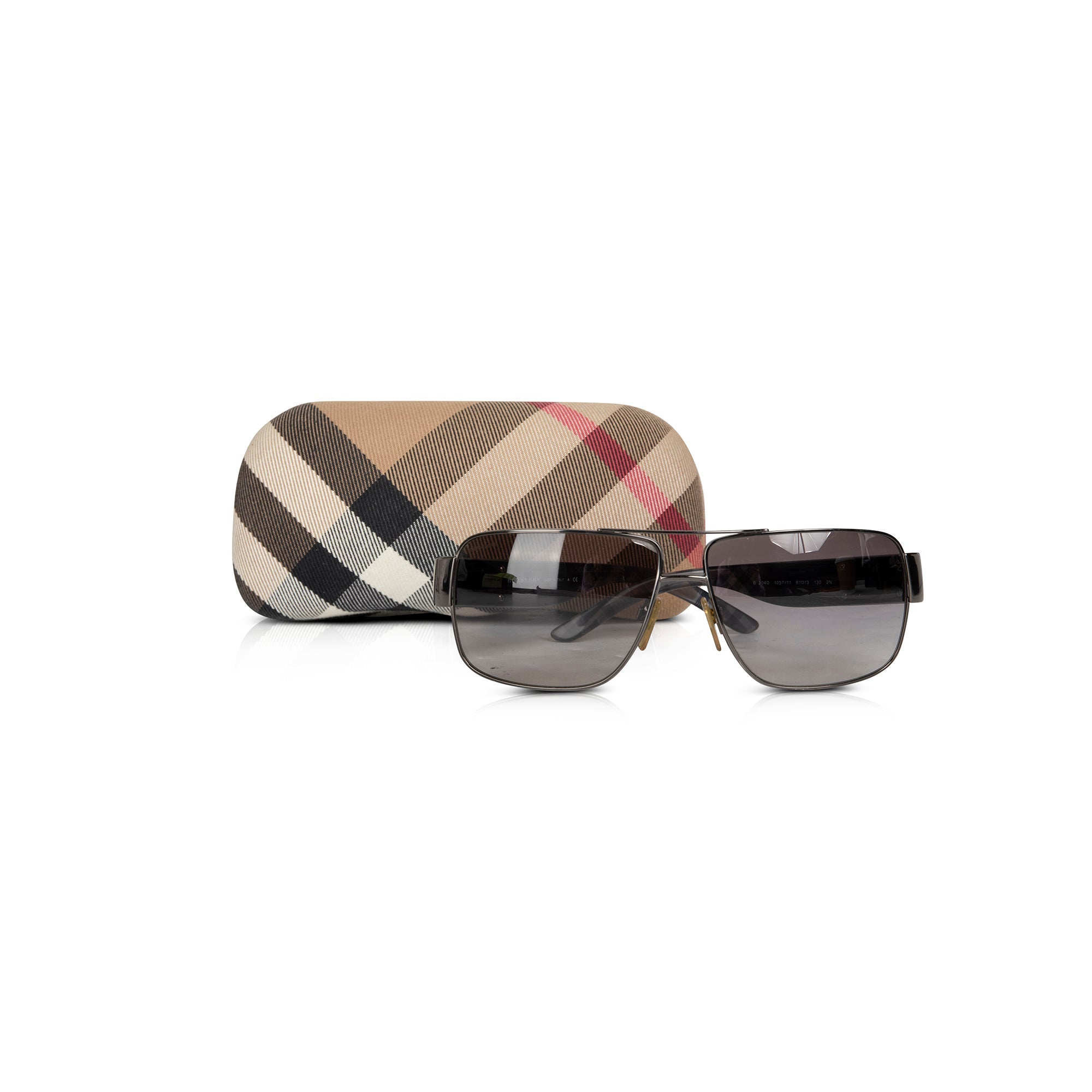Burberry B 3040 Pilot Sunglasses w/ Case
