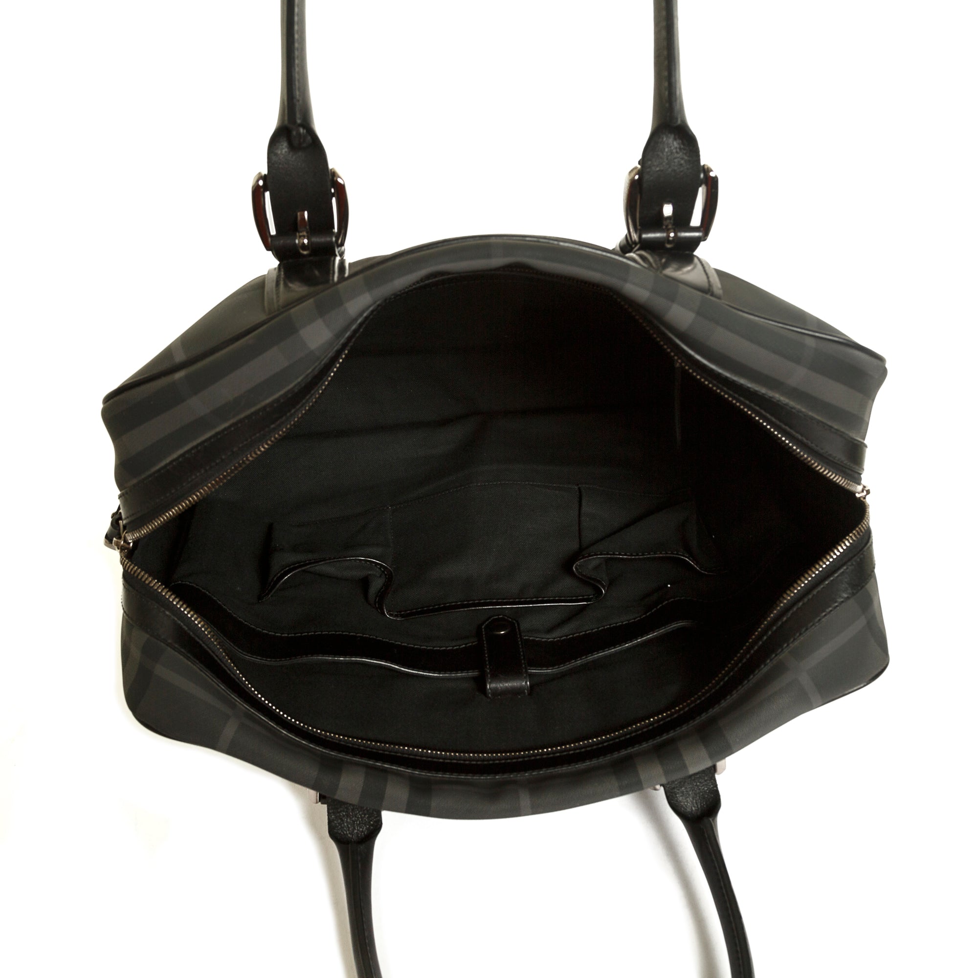 Burberry Black London Check Briefcase