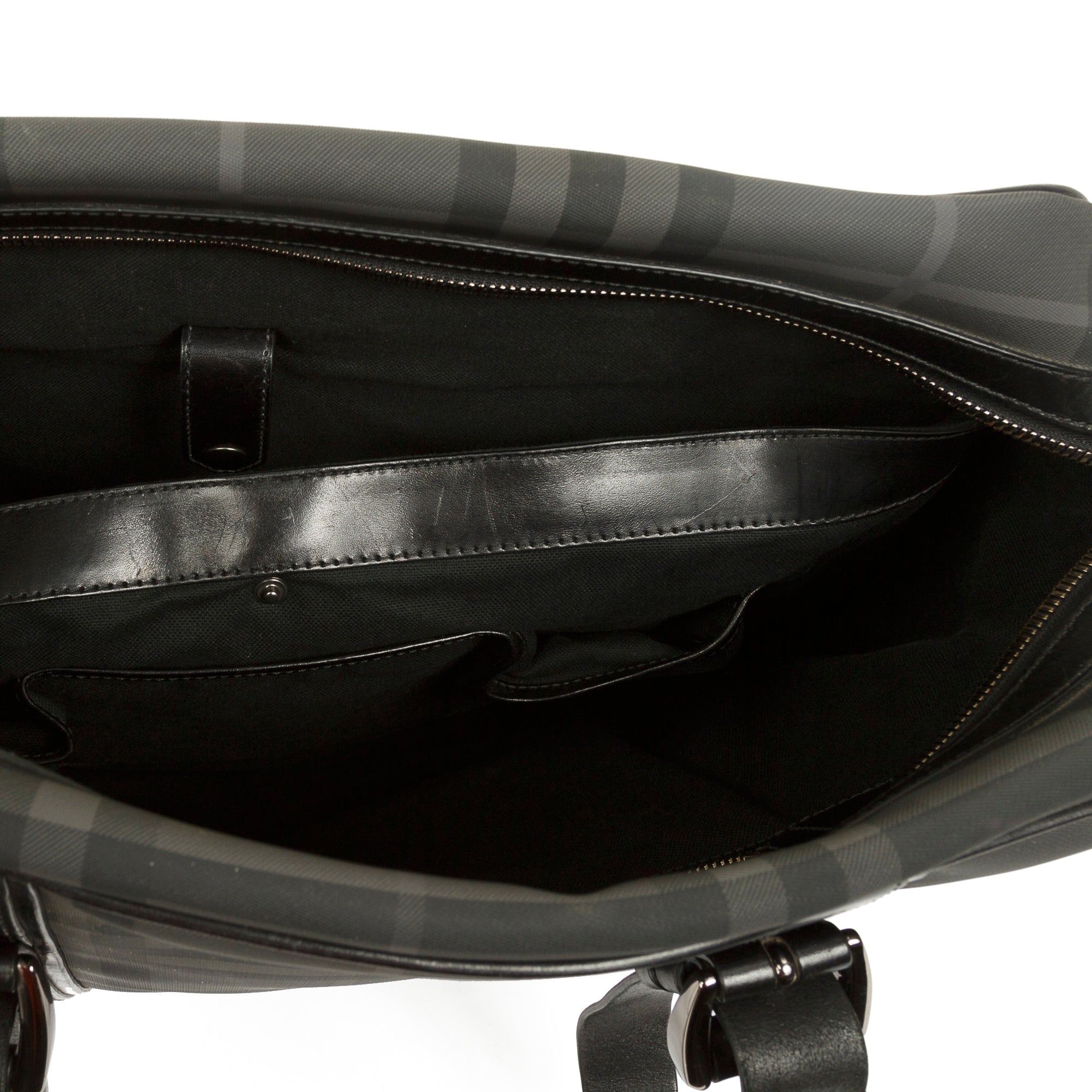 Burberry Black London Check Briefcase