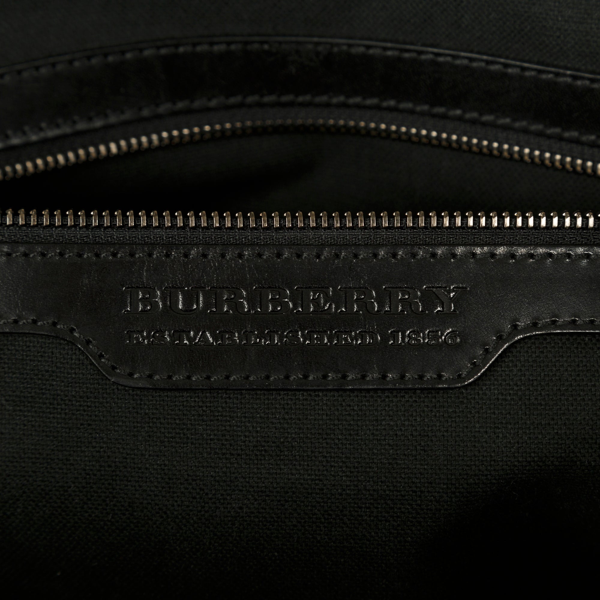 Burberry Black London Check Briefcase