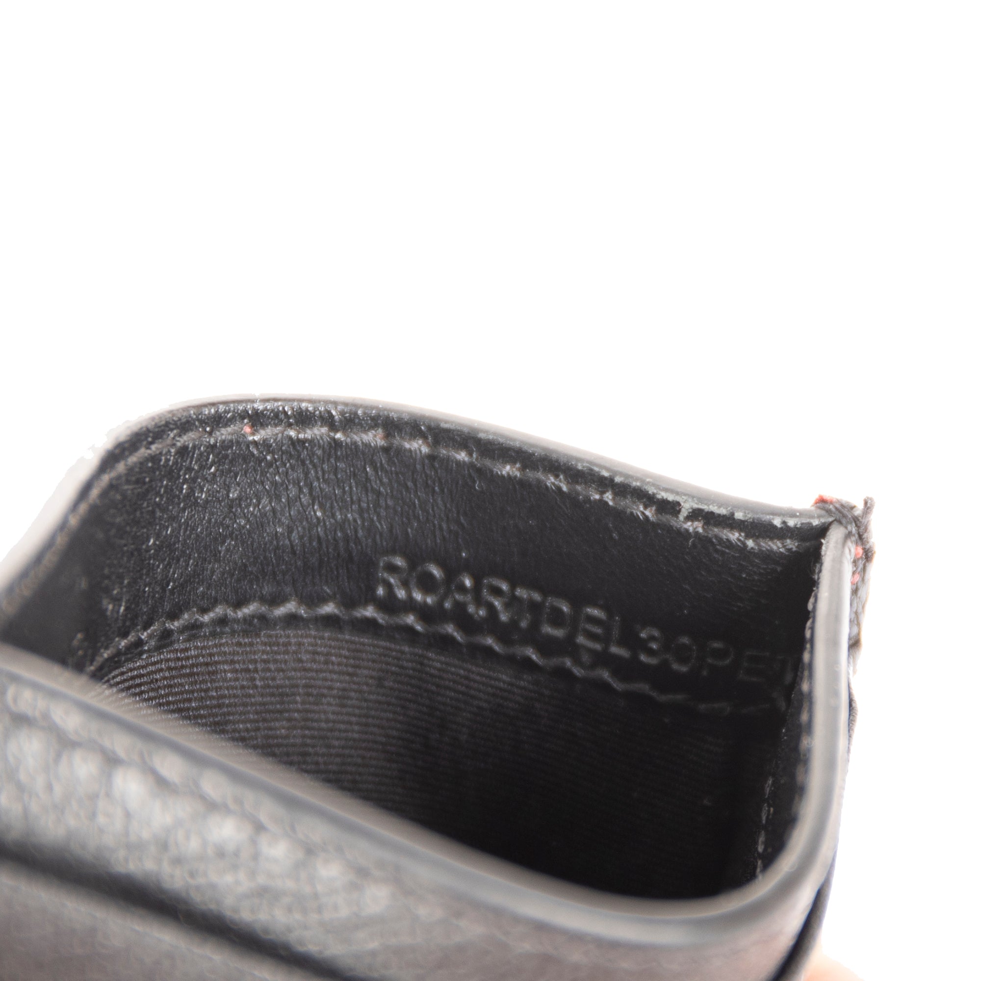 Burberry Crest Print Leather Card Case