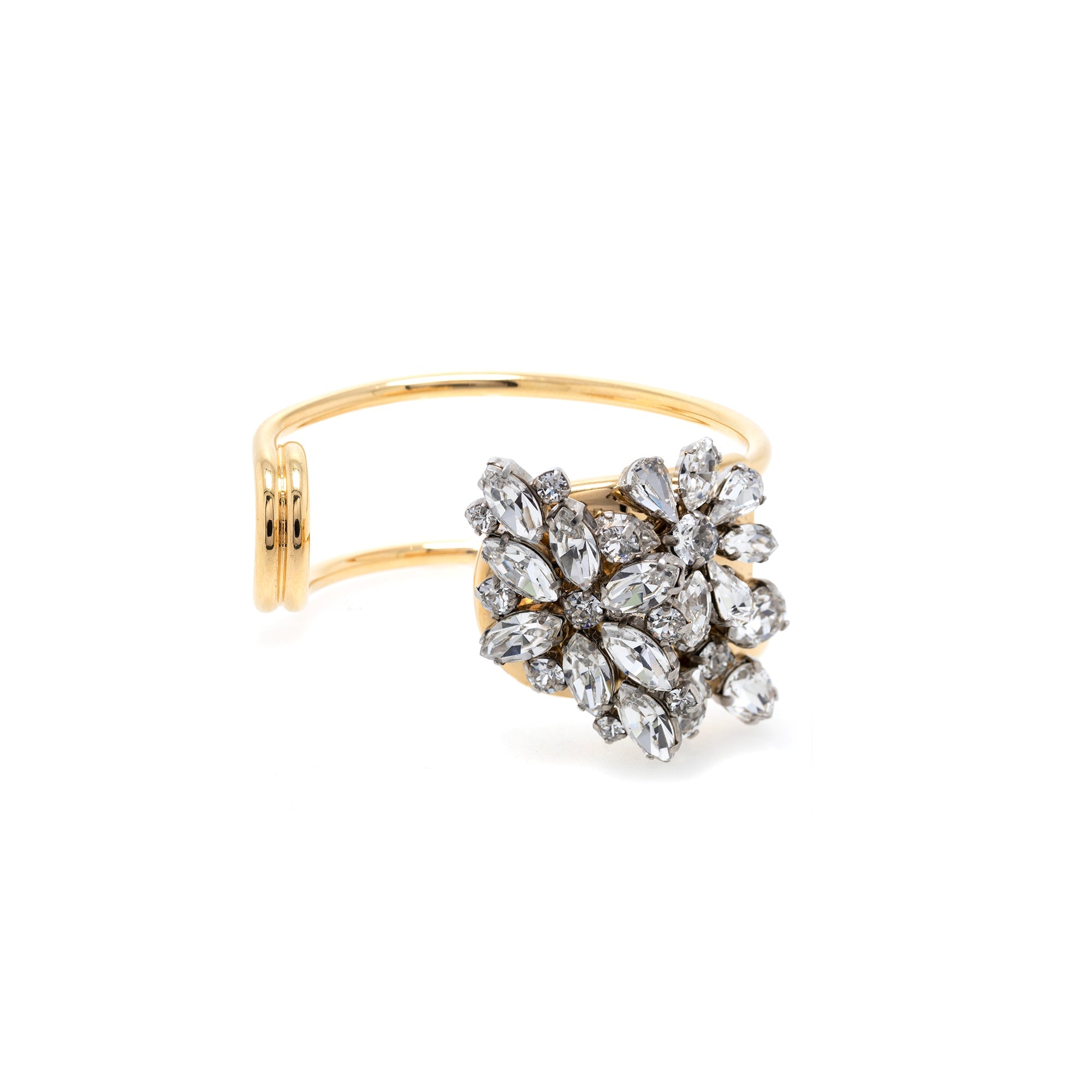 Burberry Crystal Daisy Pin Cuff Bracelet