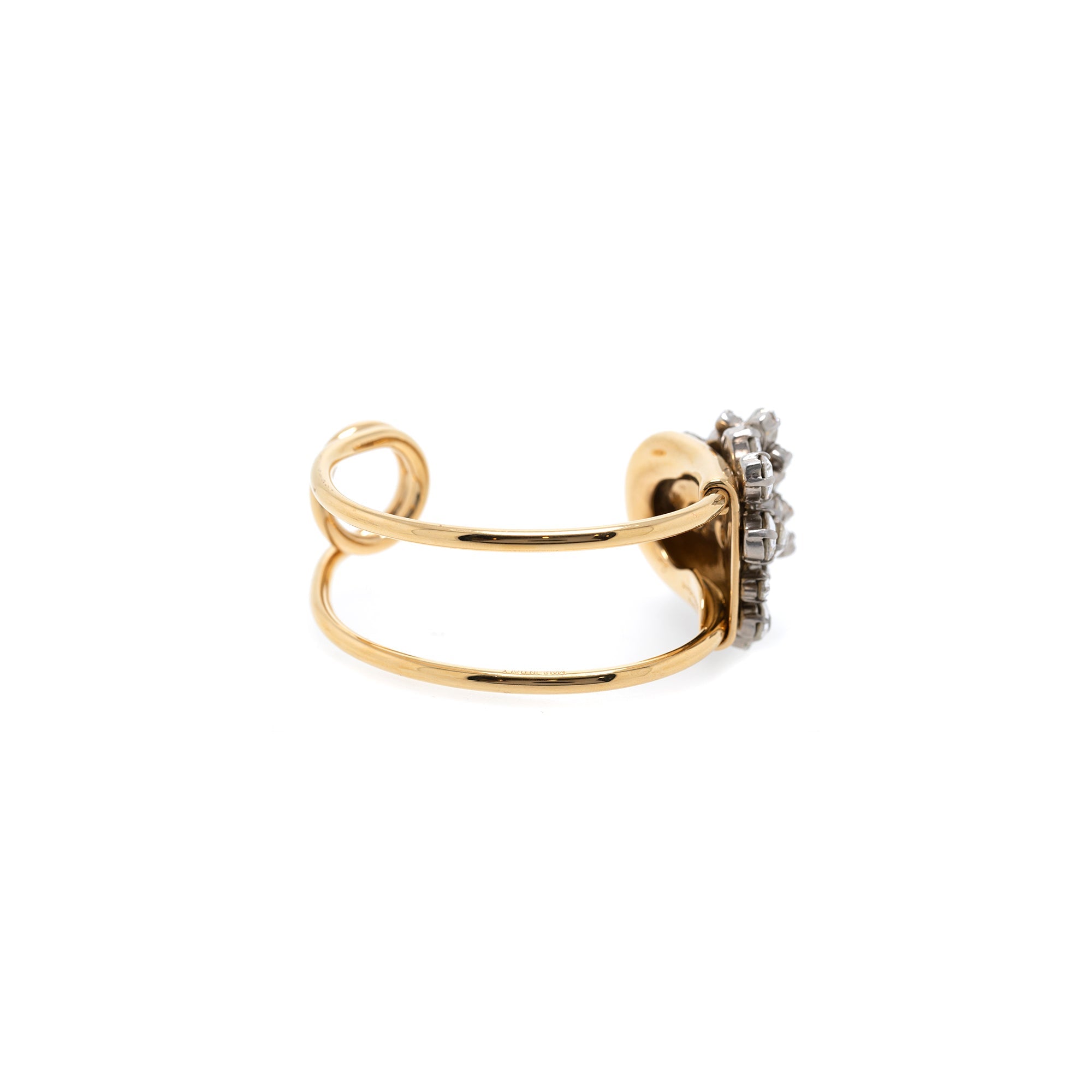 Burberry Crystal Daisy Pin Cuff Bracelet