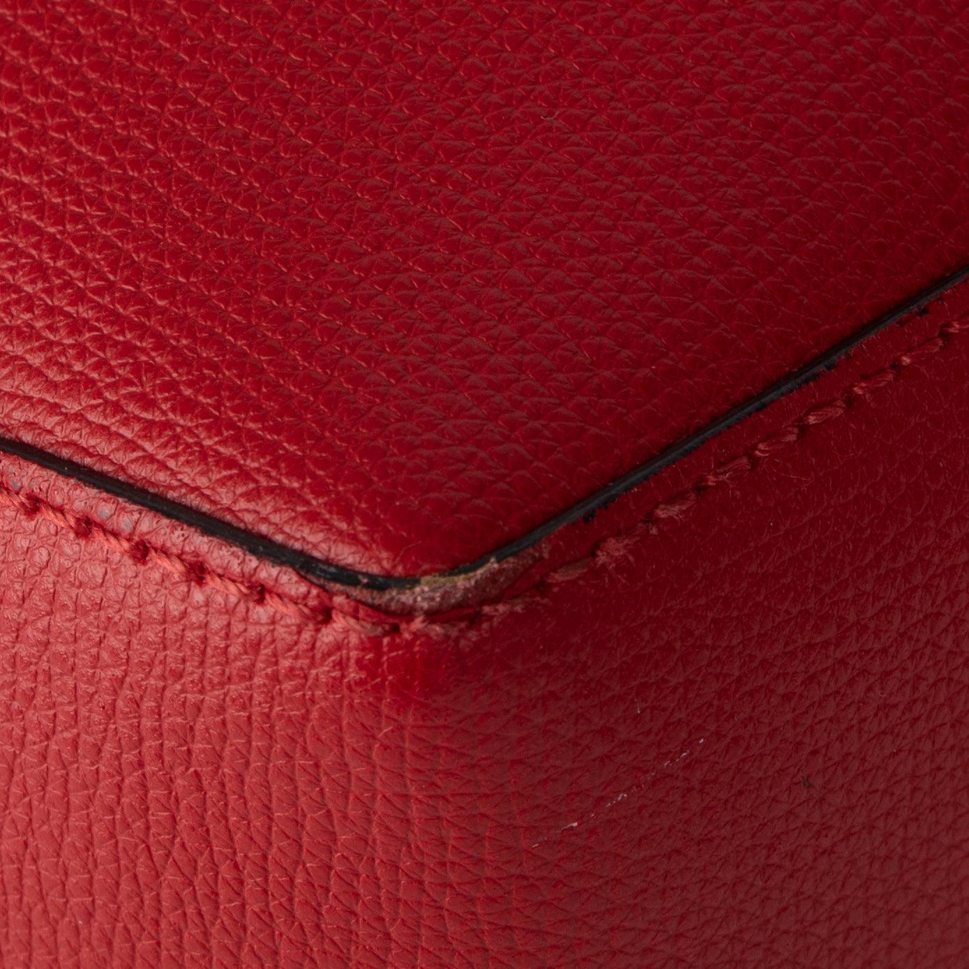 Burberry Embossed Crest Leather Large Tote