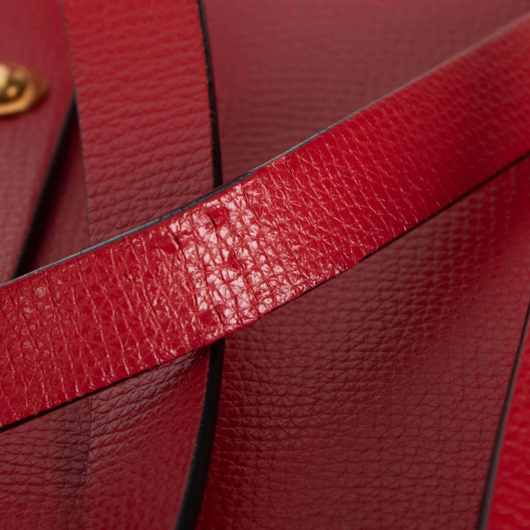 Burberry Embossed Crest Leather Large Tote