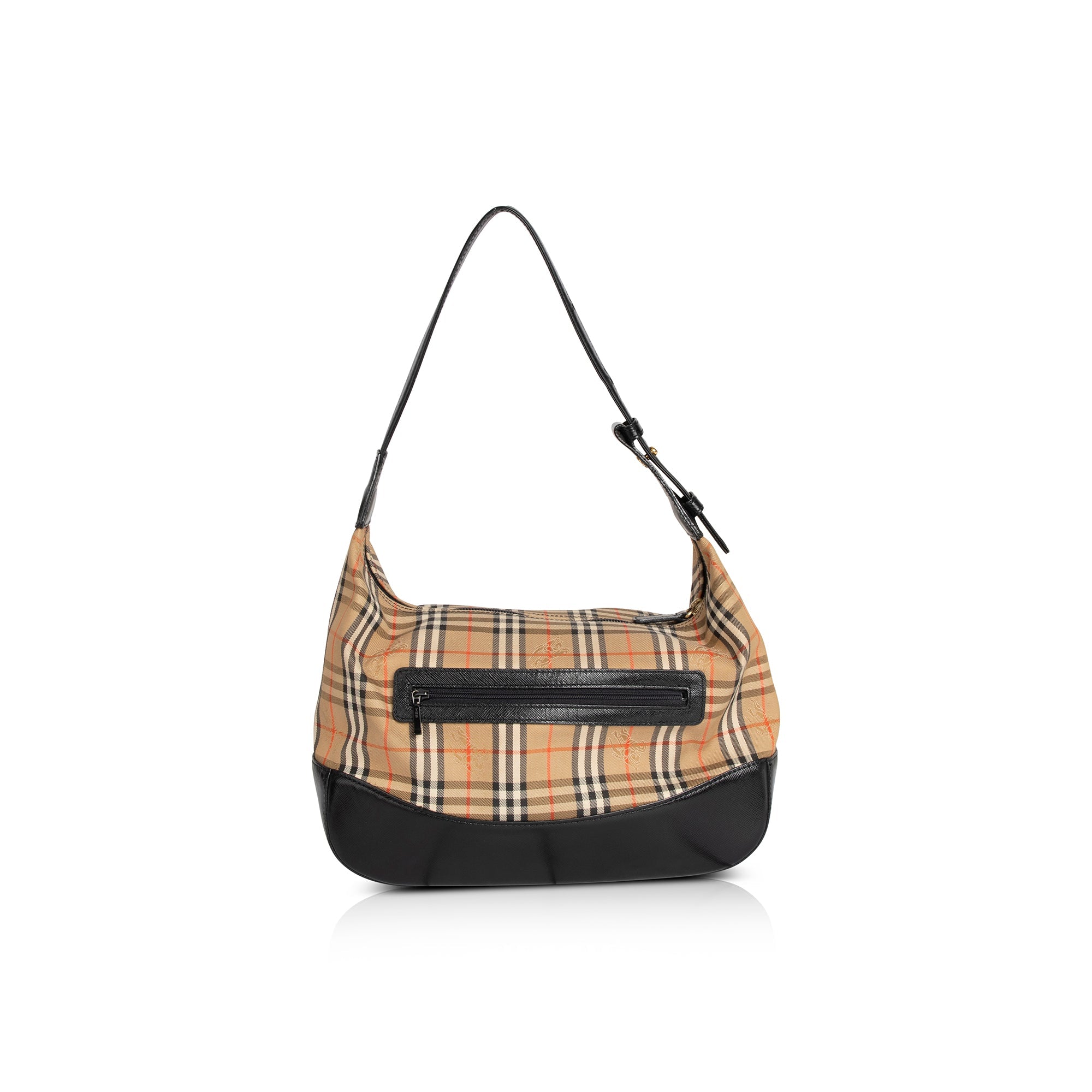 Burberry Haymarket Check Hobo Bag