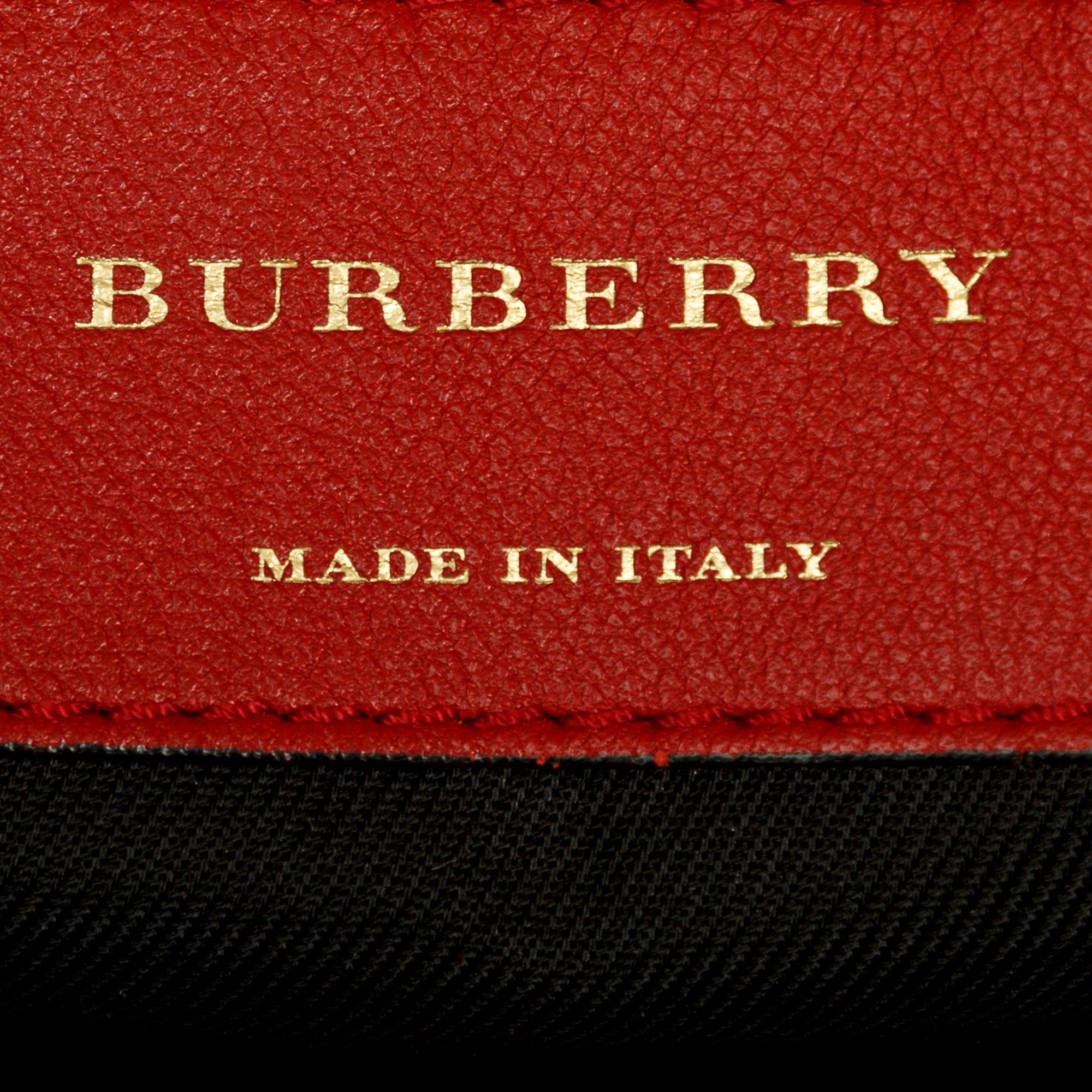 Burberry Horseferry Check Small Orchard Bowling Bag w/ Strap