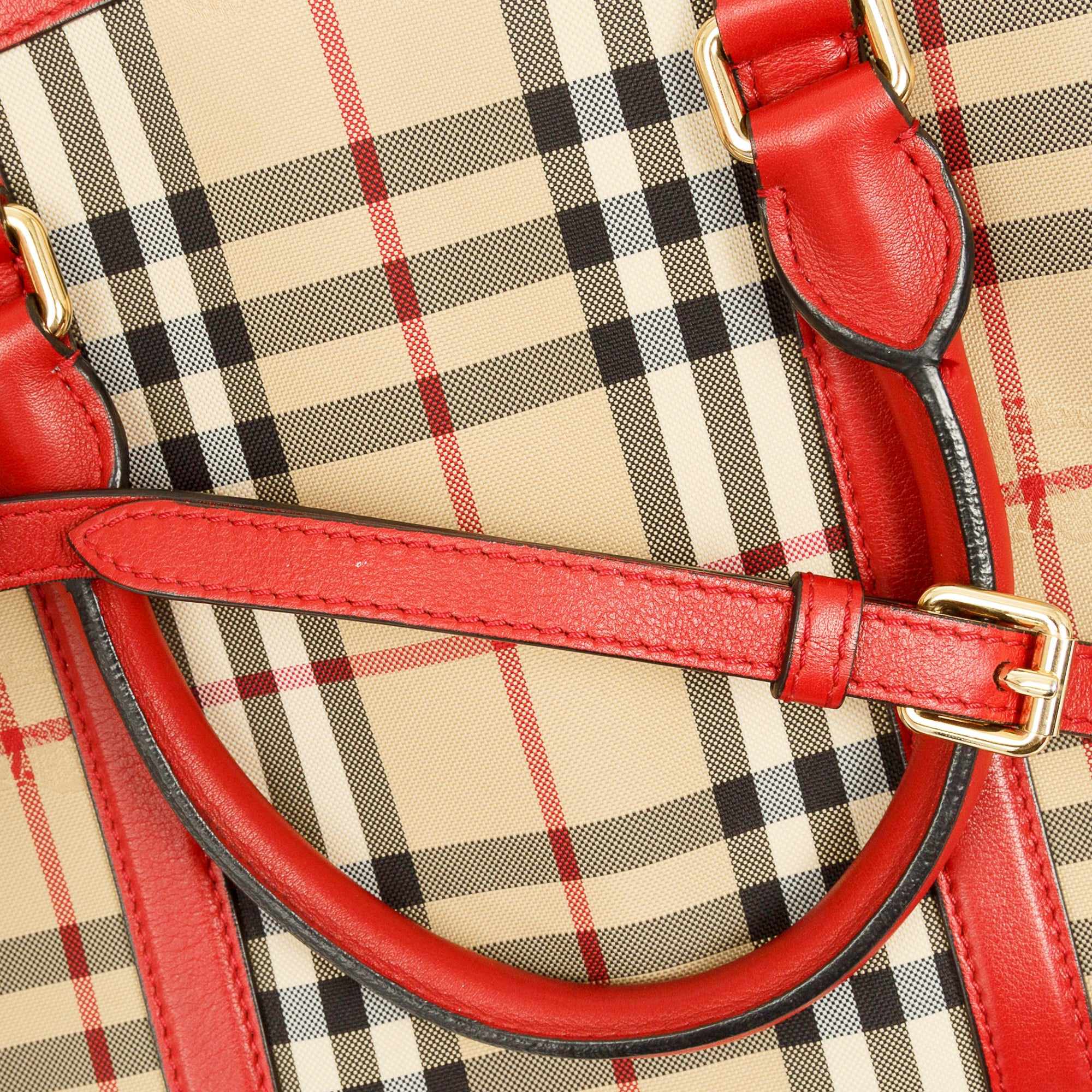 Burberry Horseferry Check Small Orchard Bowling Bag w/ Strap