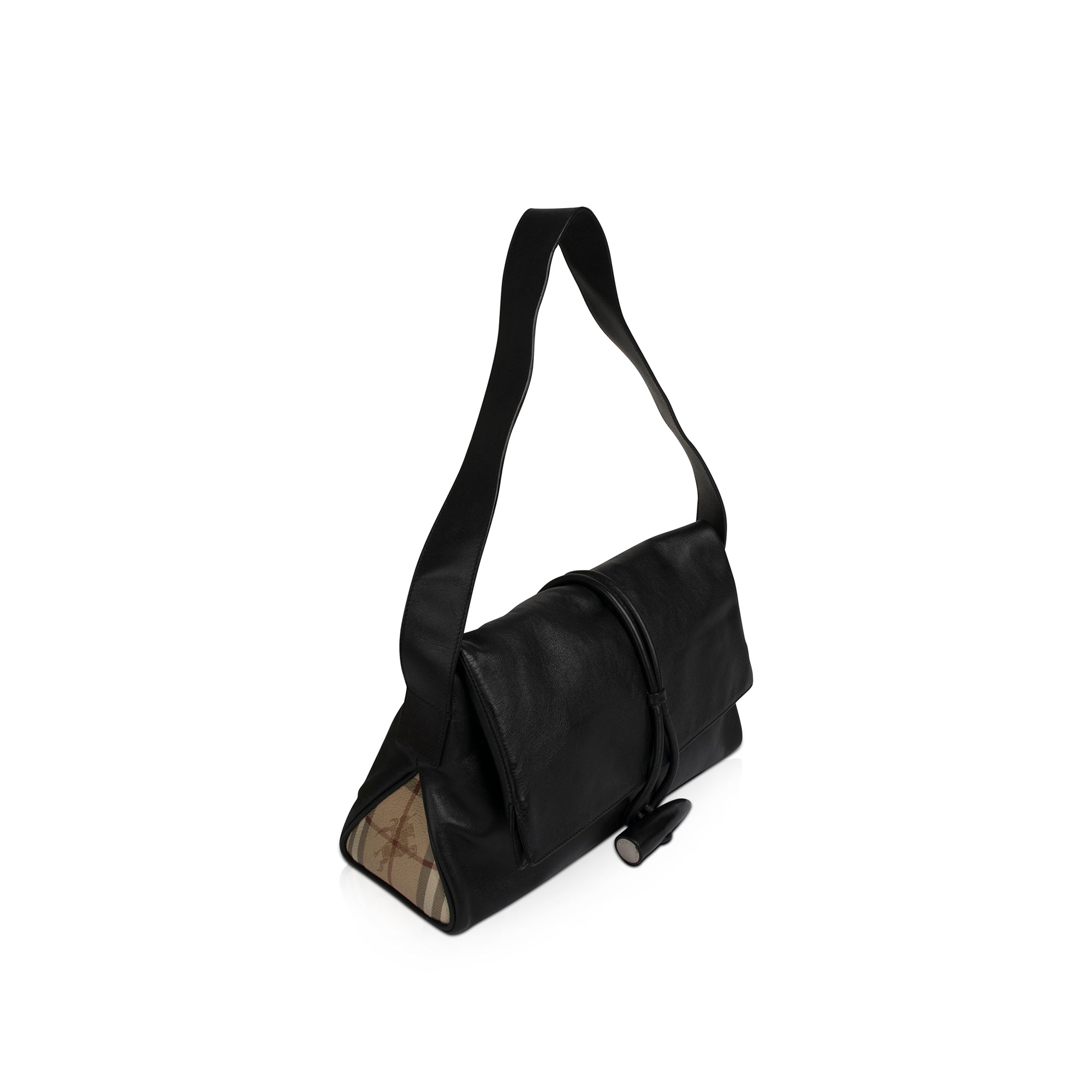 Burberry Leather Horn Toggle Shoulder Bag – OLIVER
