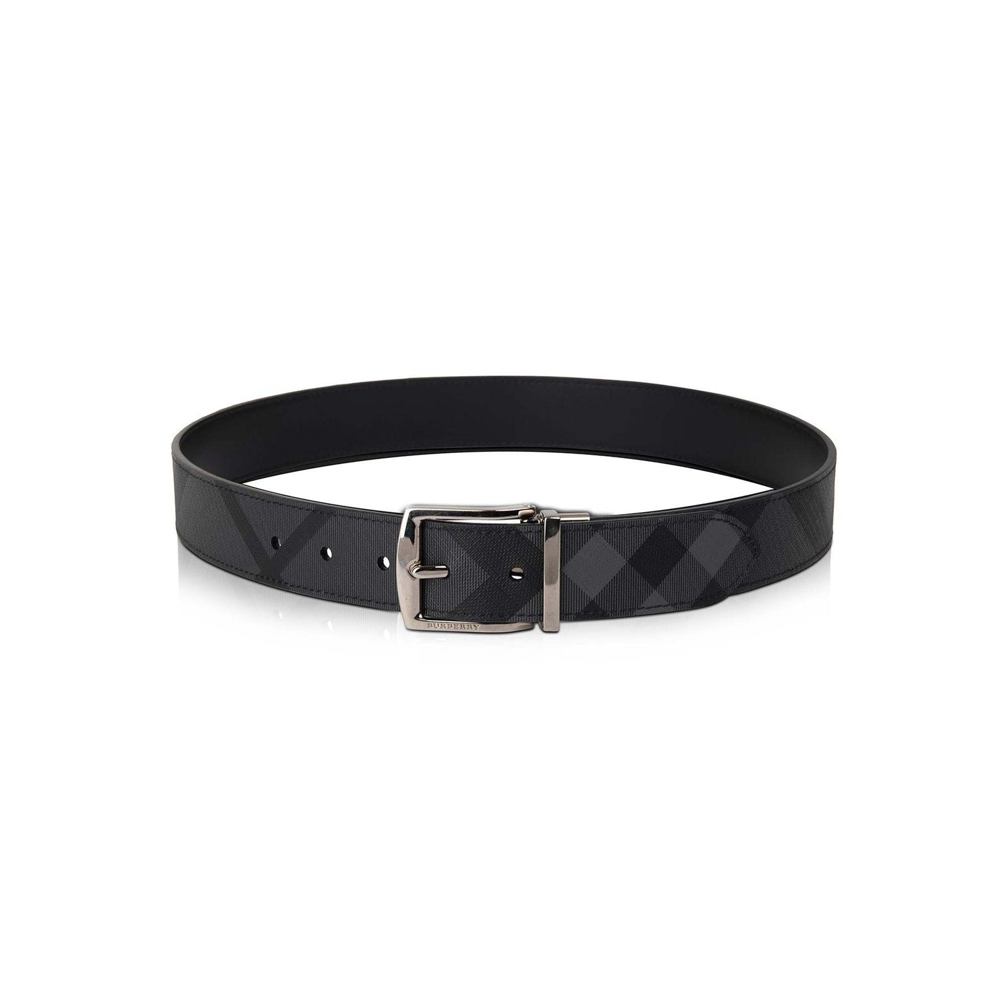 Burberry London Check and Leather Belt