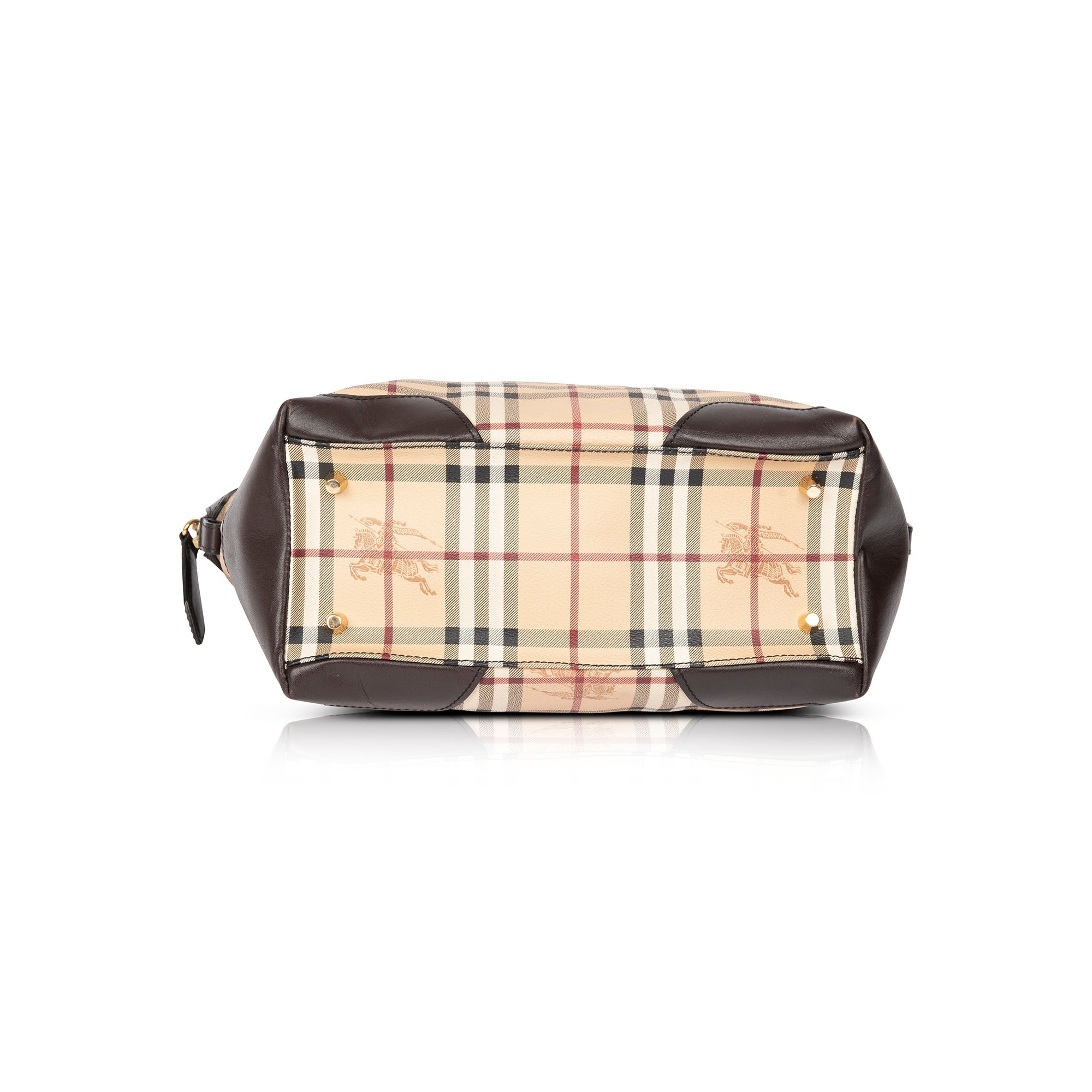 Burberry Medium Haymarket Check Primrose Tote w/ Strap