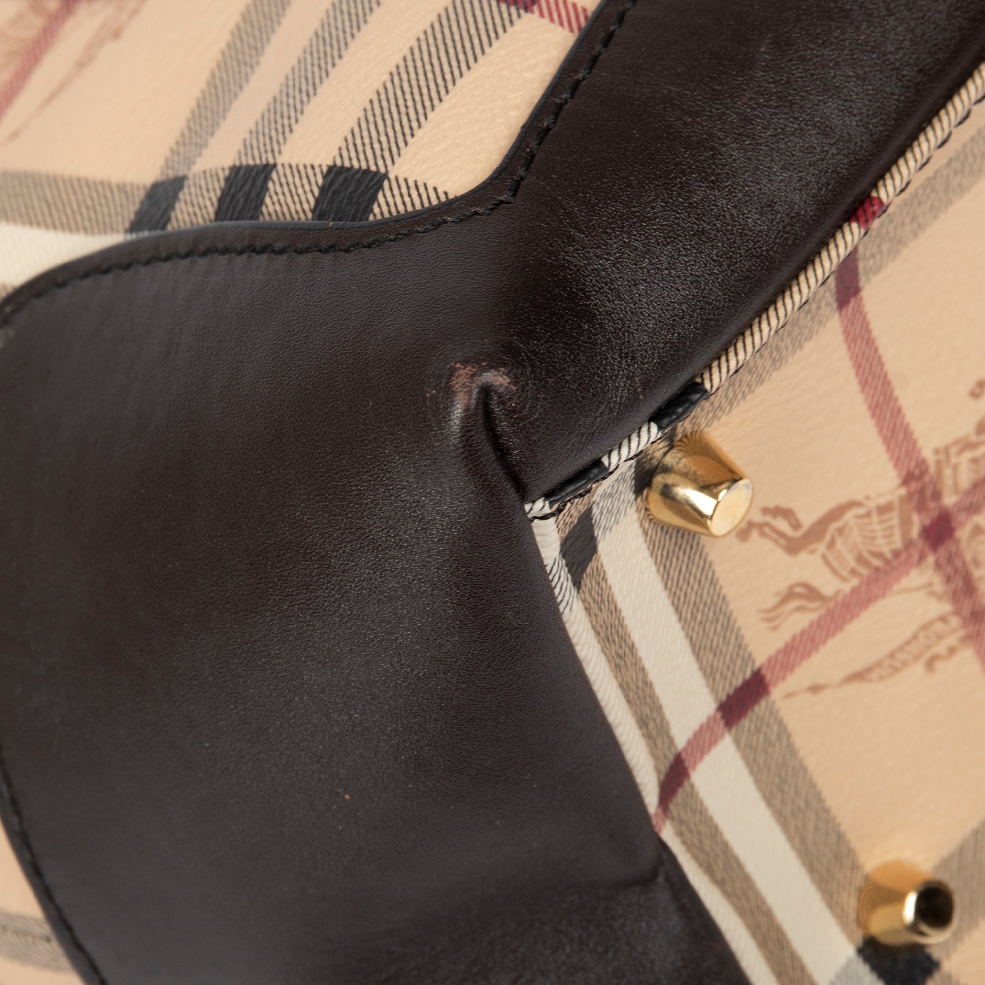 Burberry Medium Haymarket Check Primrose Tote w/ Strap